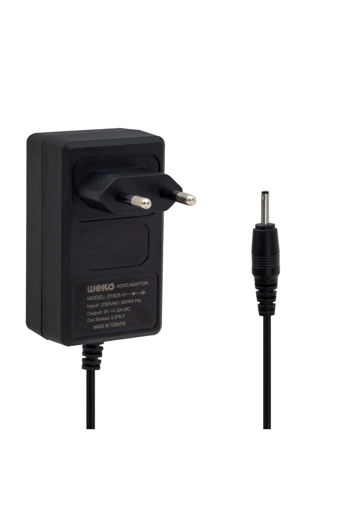 STOREMAX 9 VOLT 2 AMPER İNCE 2.5*0.7 UÇ TABLET PC ADAPTÖRÜ YERLİ ÜRETİM (5047)