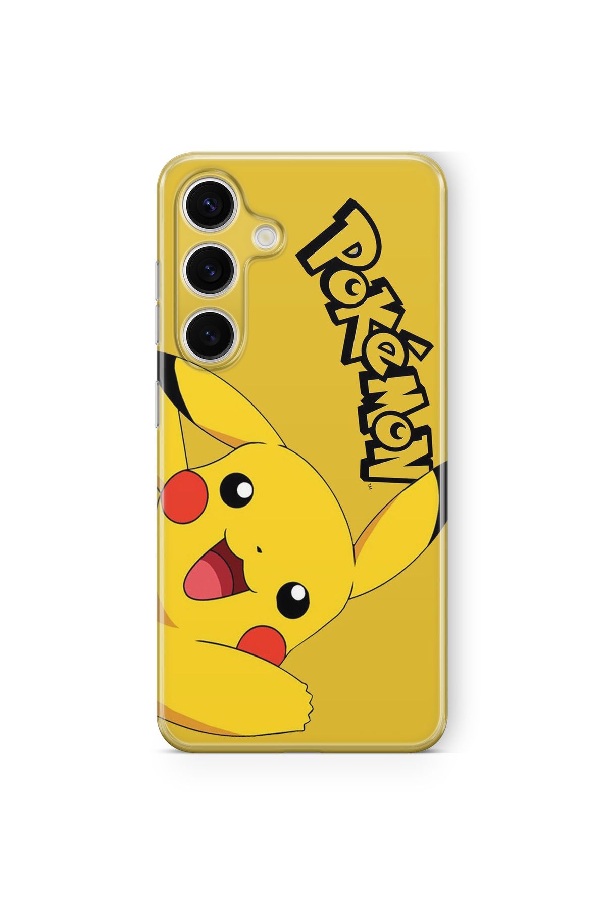 Space Star Samsung Galaxy A14 Uyumlu Pikachu Tasarım Baskılı Şeffaf Kılıf