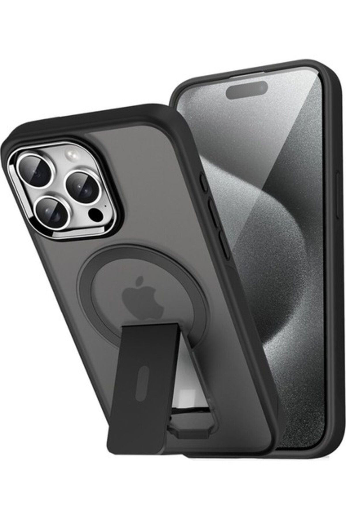 Five-online Apple iPhone 16 Pro Max Yüksek Kenarlıklı Magsafe Standlı Stable Kapak Kılıf