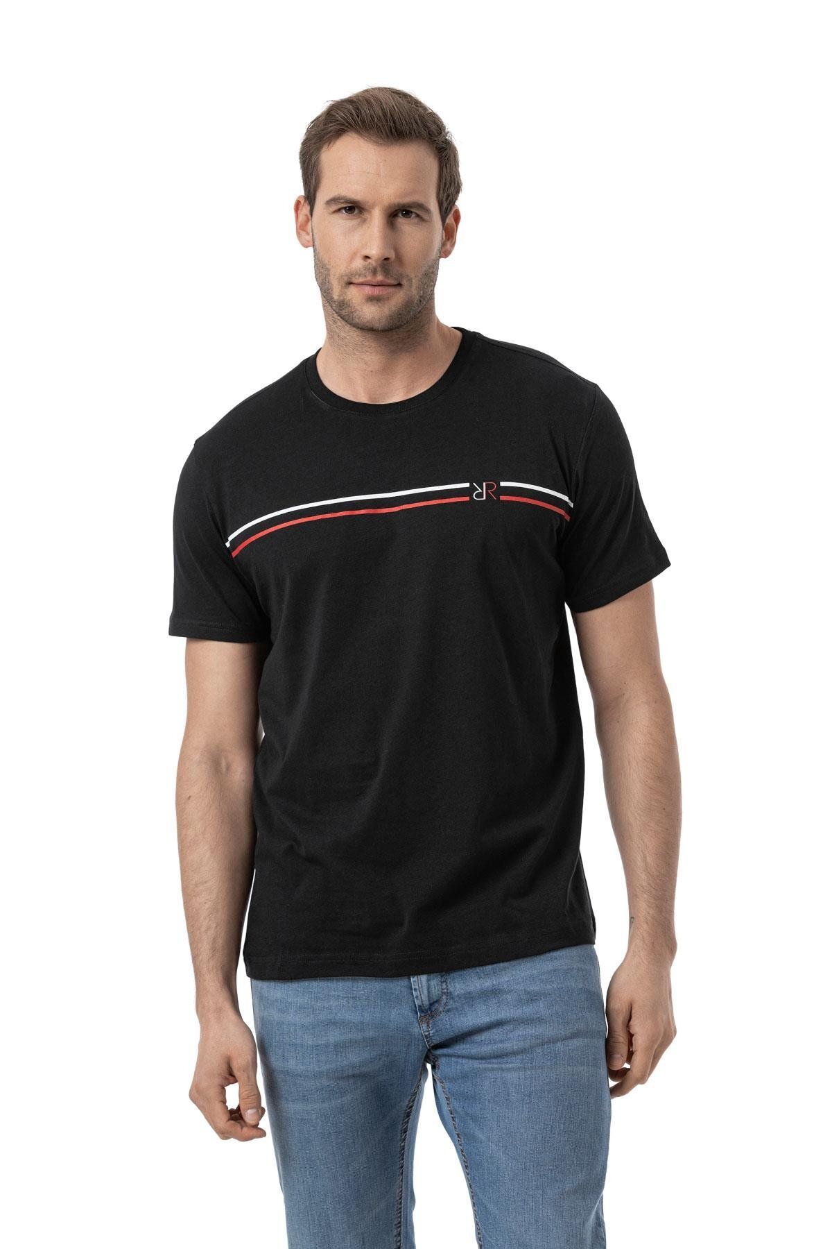 rugatchi Baskılı Bisiklet Yaka T-Shirt