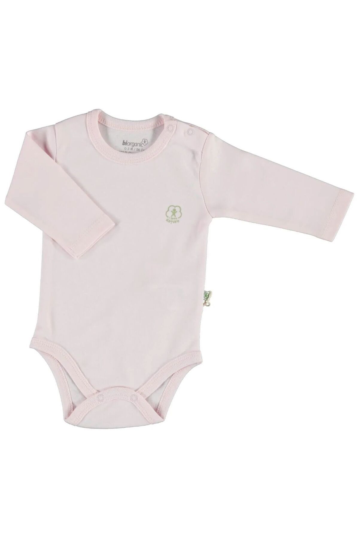 Bibaby Biorganic Basic Nature Uzun Kol Body 56883 Pembe