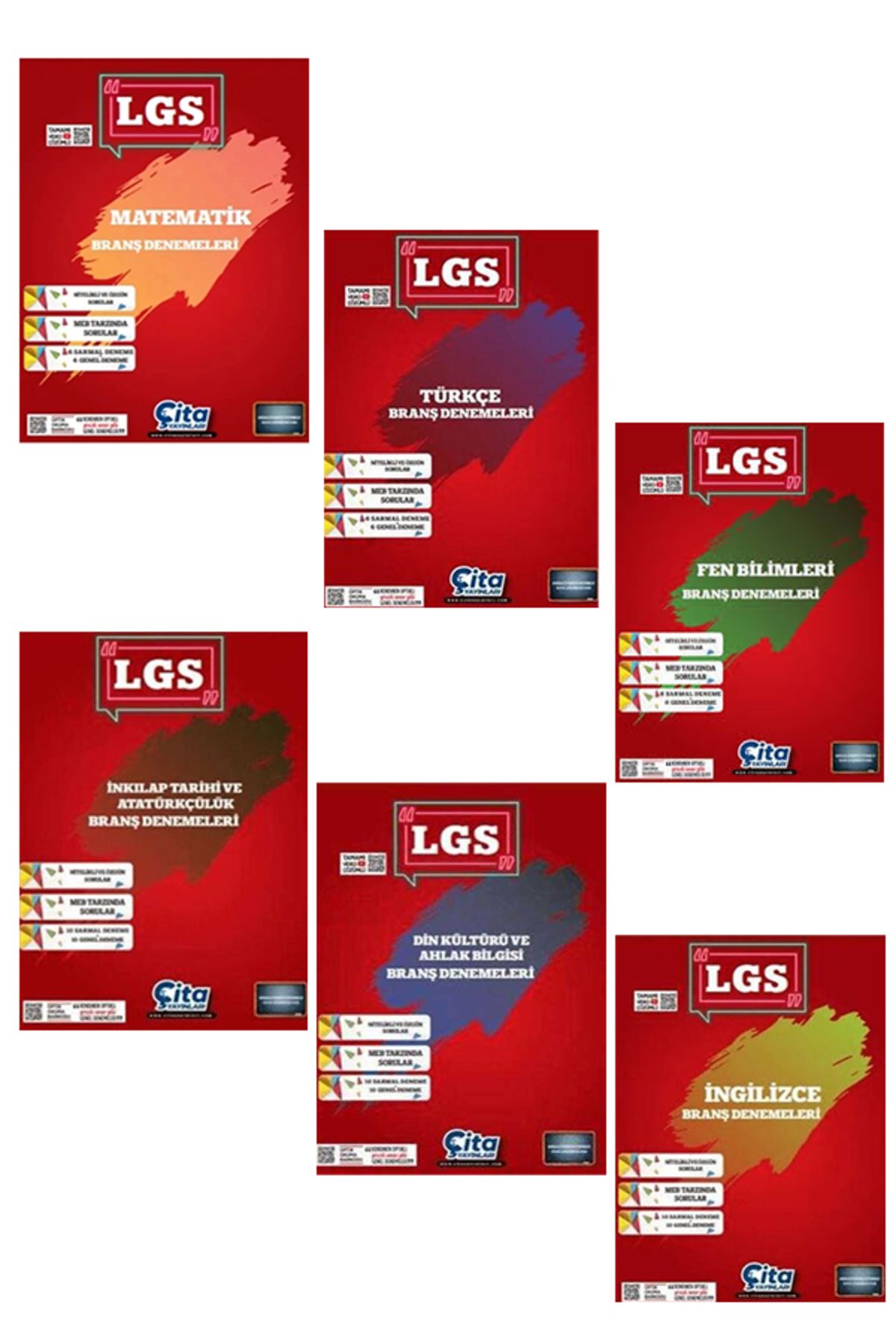Yeni Müfredat Yayınları LGS 8. Sınıf Tüm Dersler Deneme Seti