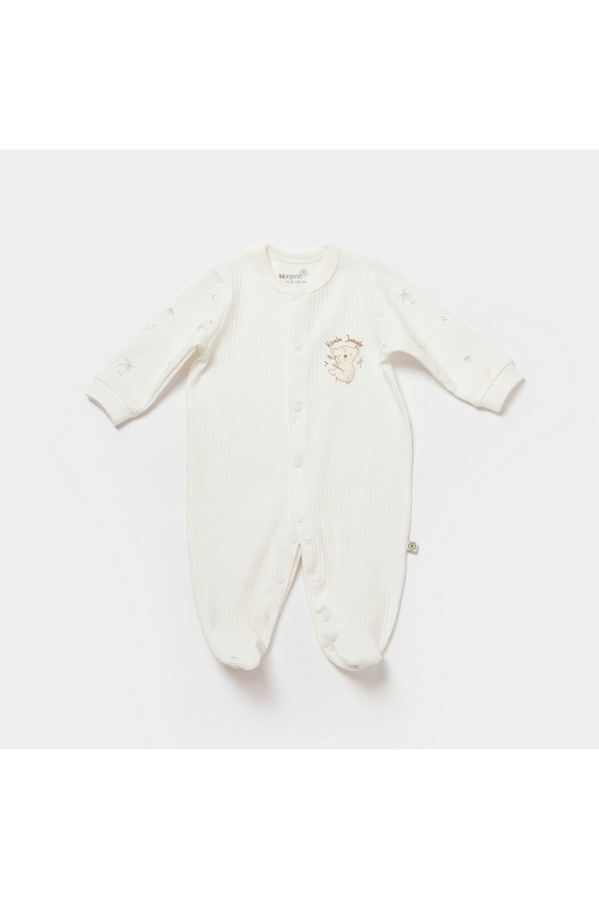 Bibaby Biorganic Koala Jungle Yenidoğan Bebek Tulum 60732 Mint