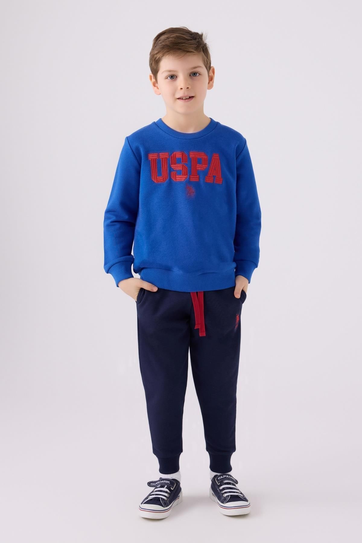 U.S. Polo Assn. U.S. Polo Assn. 3 İplik İKışlık Dar Paça Erkek Çocuk Takım