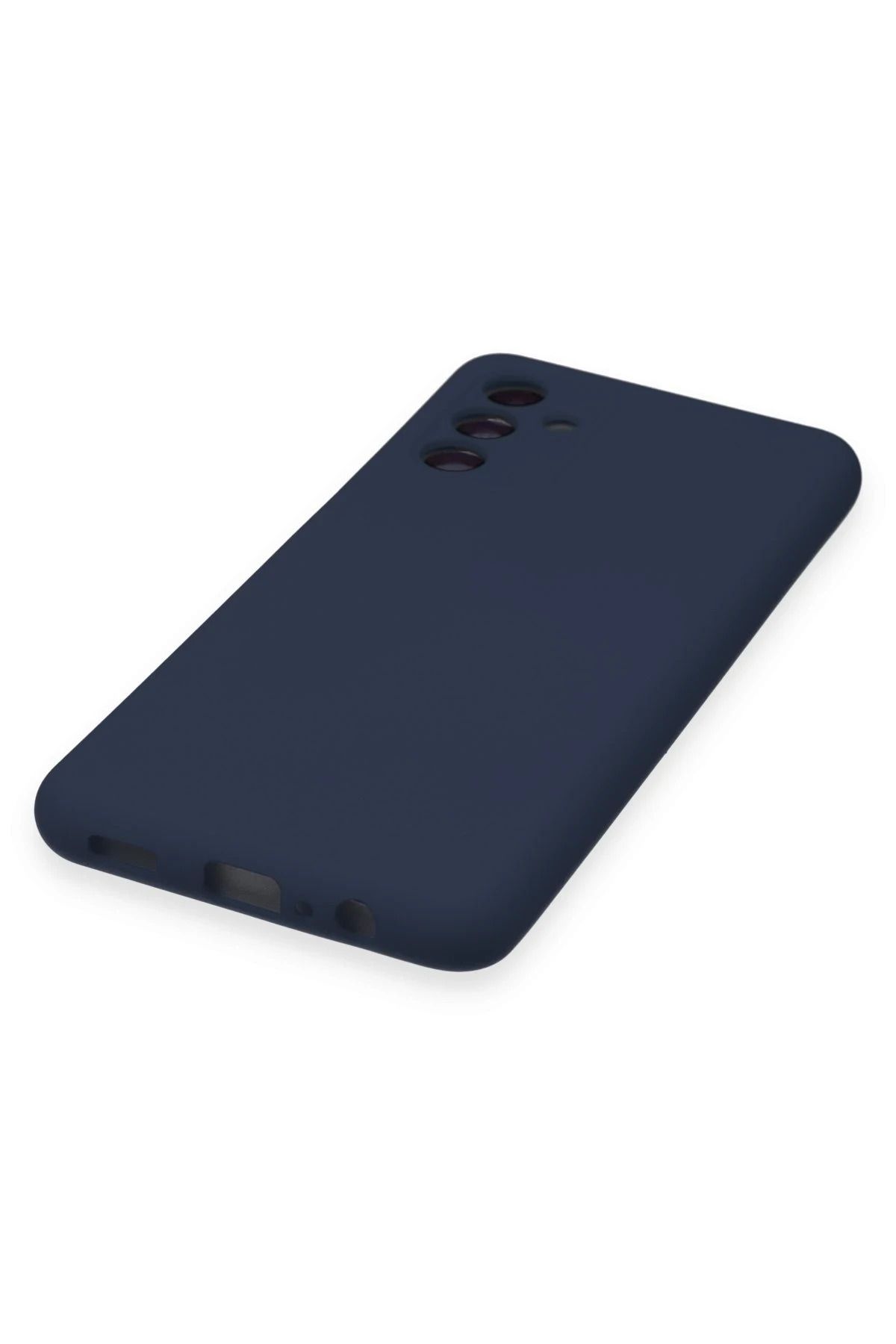 NewFace Galaxy A14 4G Uyumlu Kılıf Nano içi Kadife Silikon - Lacivert NRMSA