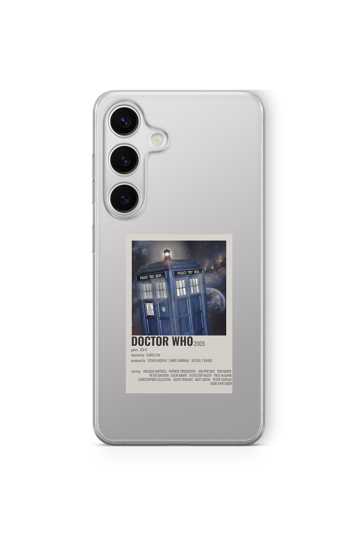 Space Star Samsung Galaxy A05S Uyumlu Doctor Who Tasarım Baskılı Şeffaf Kılıf