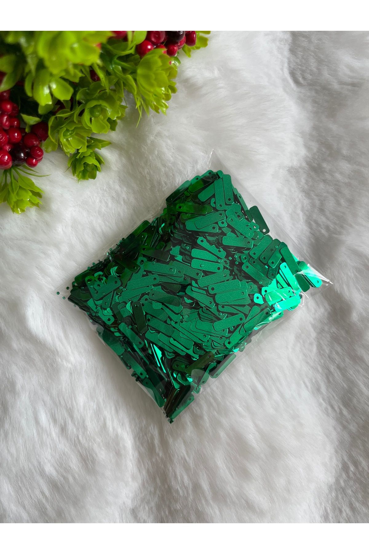 pulsan 50gr Baget,Uzun,Çubuk,Plaka Yazma Oya Pulu Zümrüt