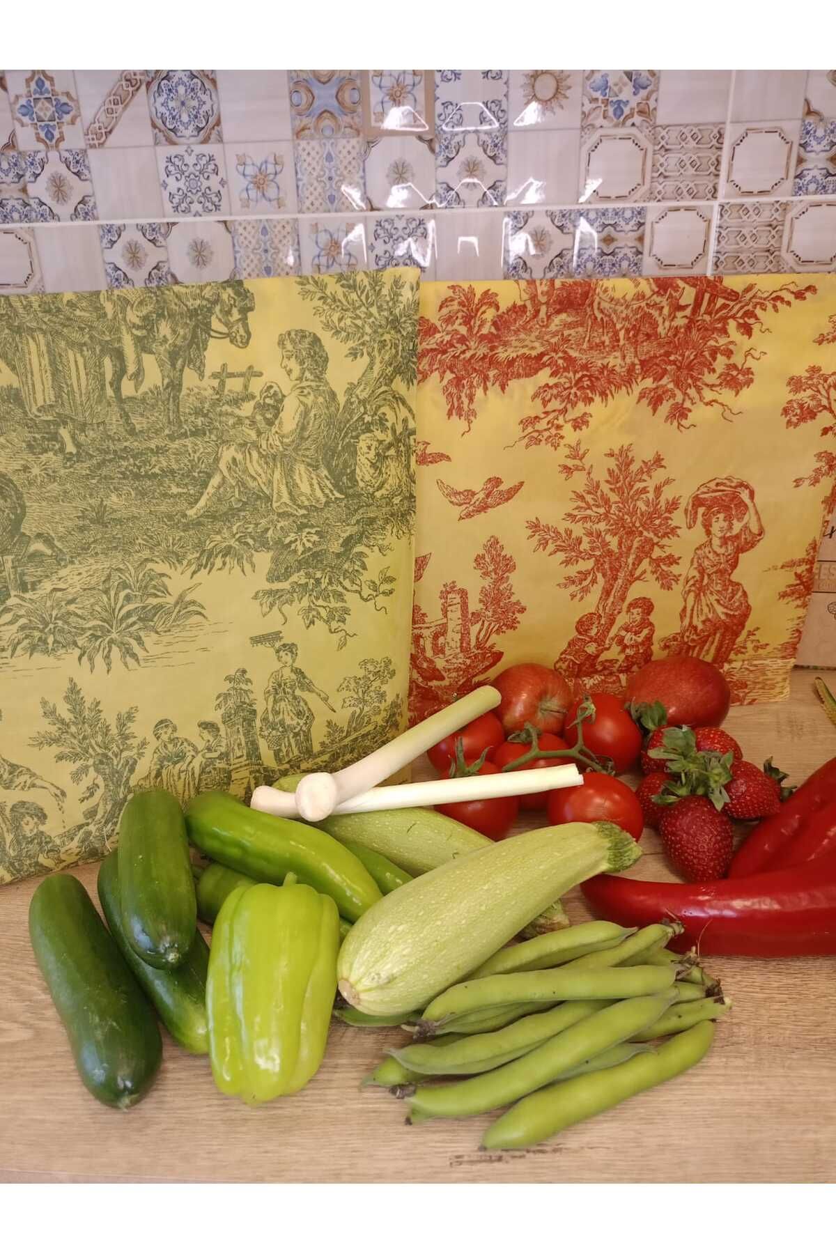Vera Food VeraFood Beeswax Saklama Kesesi 2 Kese-1 Bez (30*35 Kese,35*30 Kese,25*25 Bez)