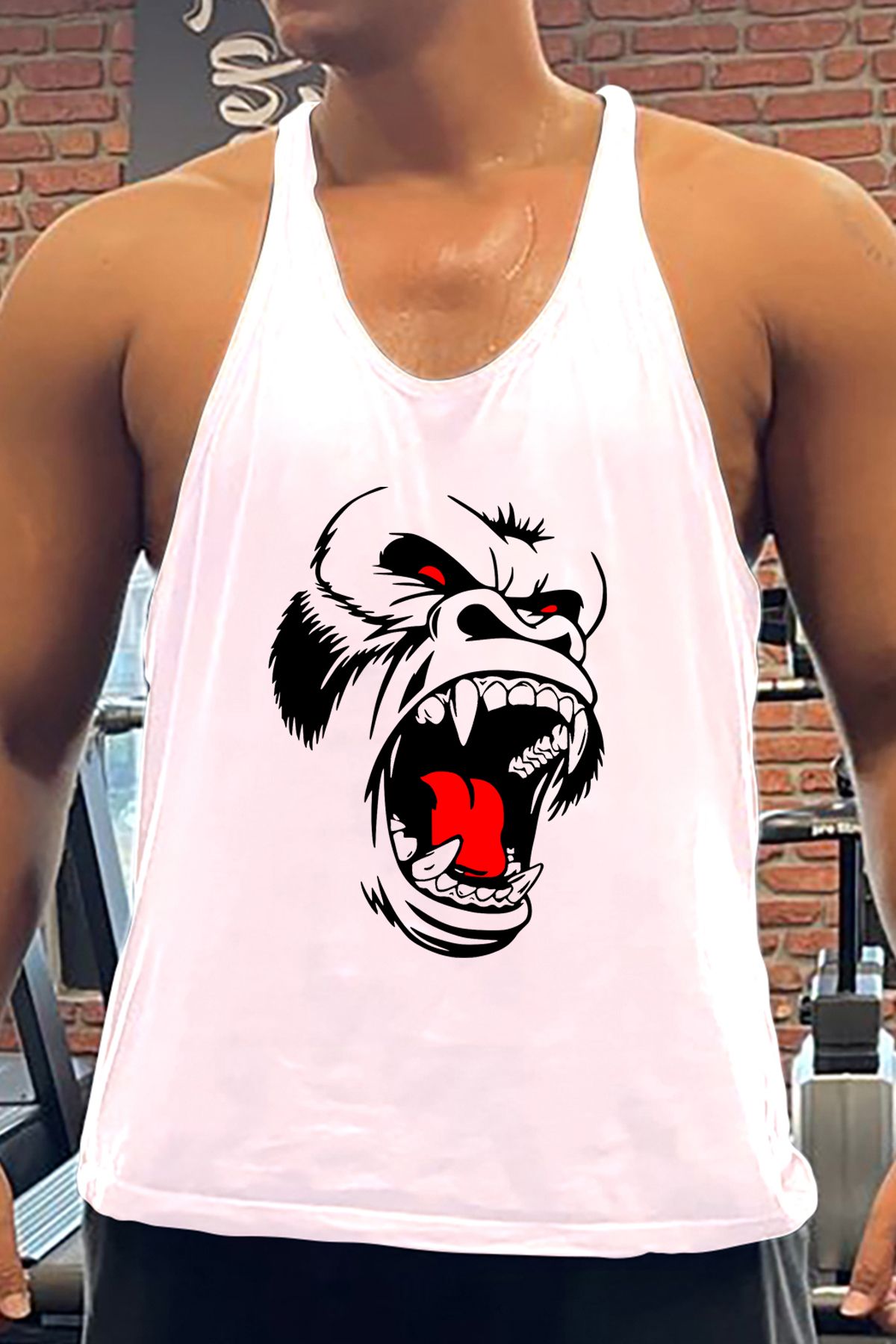 BLUU RedEyes Gym Fitness Tank Top Sporcu Atleti