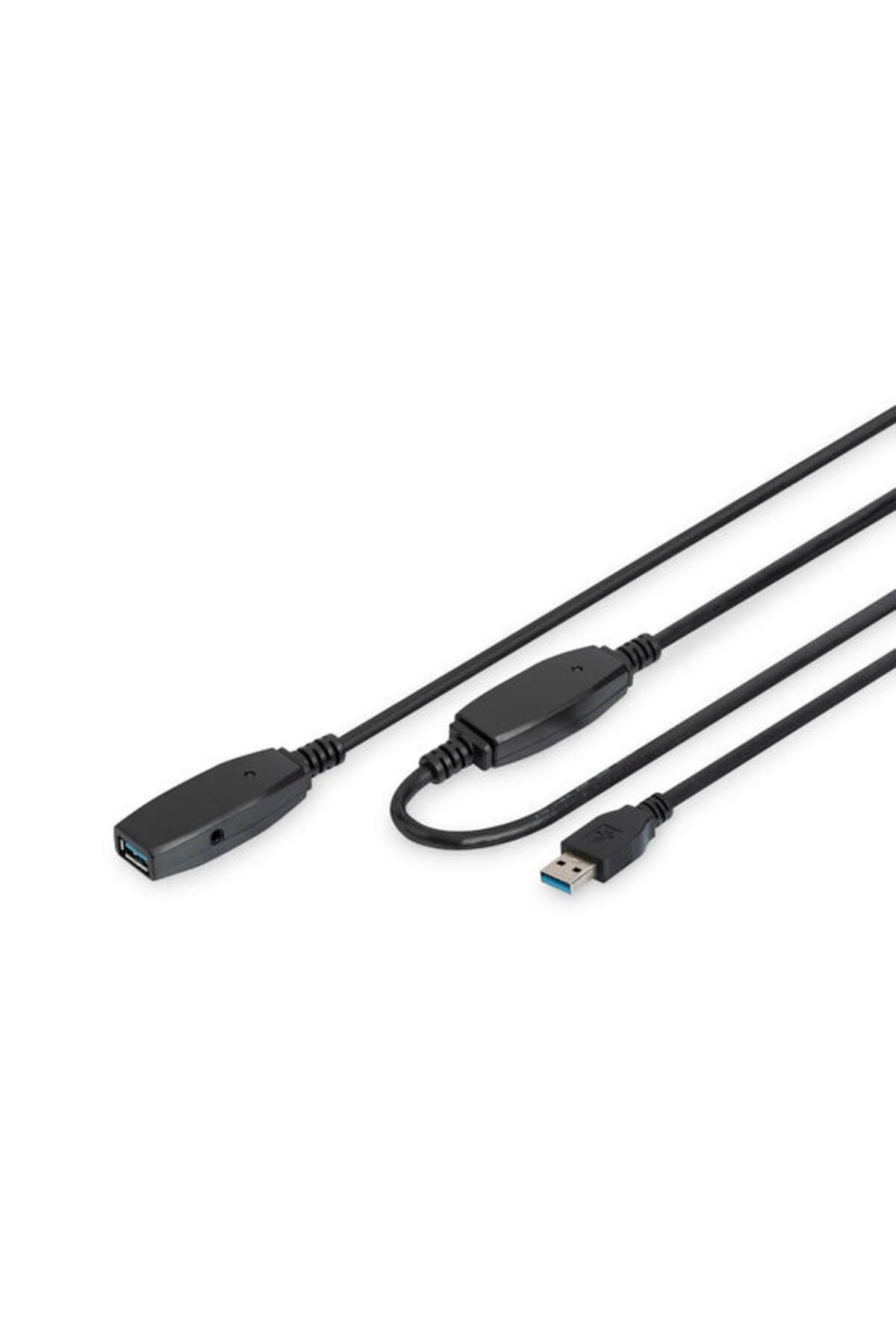 Assmann DA-73106 15 Mt USB 3.0 to USB 3.0 Erkek-Dişi Usb 3.0 Uzatma Kablosu