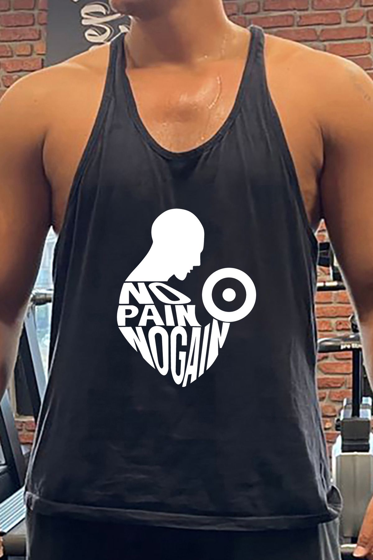 BLUU ManPower Gym Fitness Tank Top Sporcu Atleti