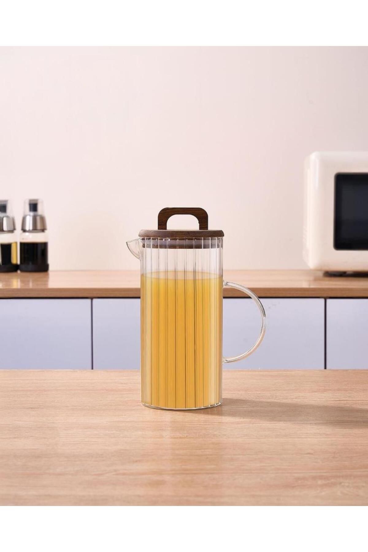 ÇIRPAN EV BOROSİLİKAT AKASYA CAM SÜRAHİ 1300ML
