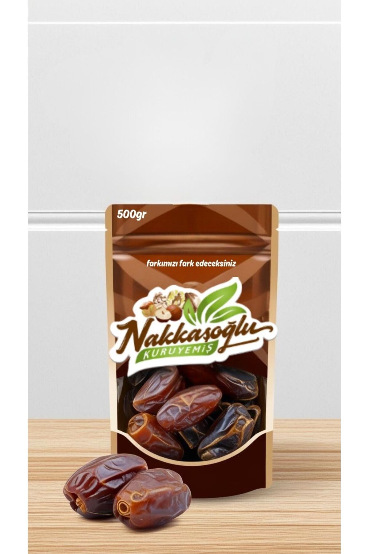 Nakkaşoğlu Kuruyemiş Jumbo Medine Hurma 500gr