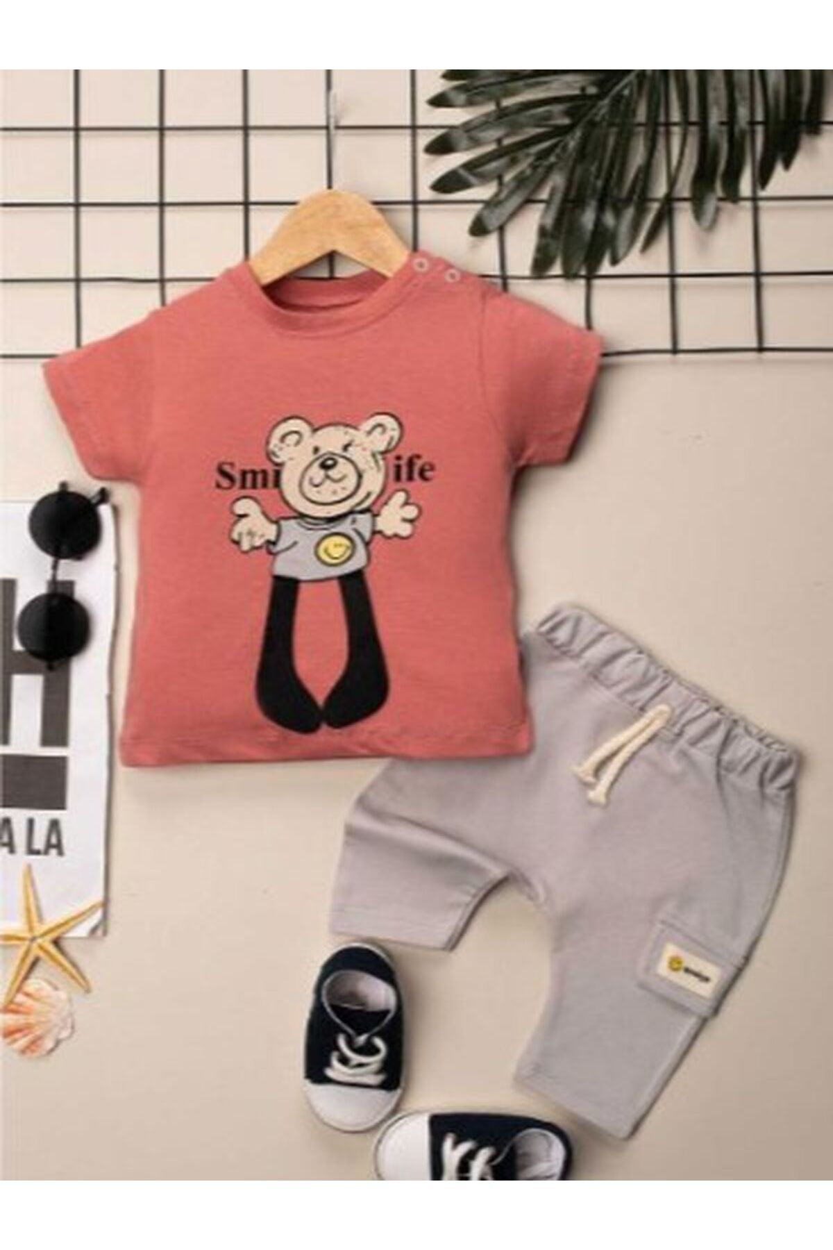 ANILÇO BABY Erkek 6 ay Keçe Ayaklı 2li Takım