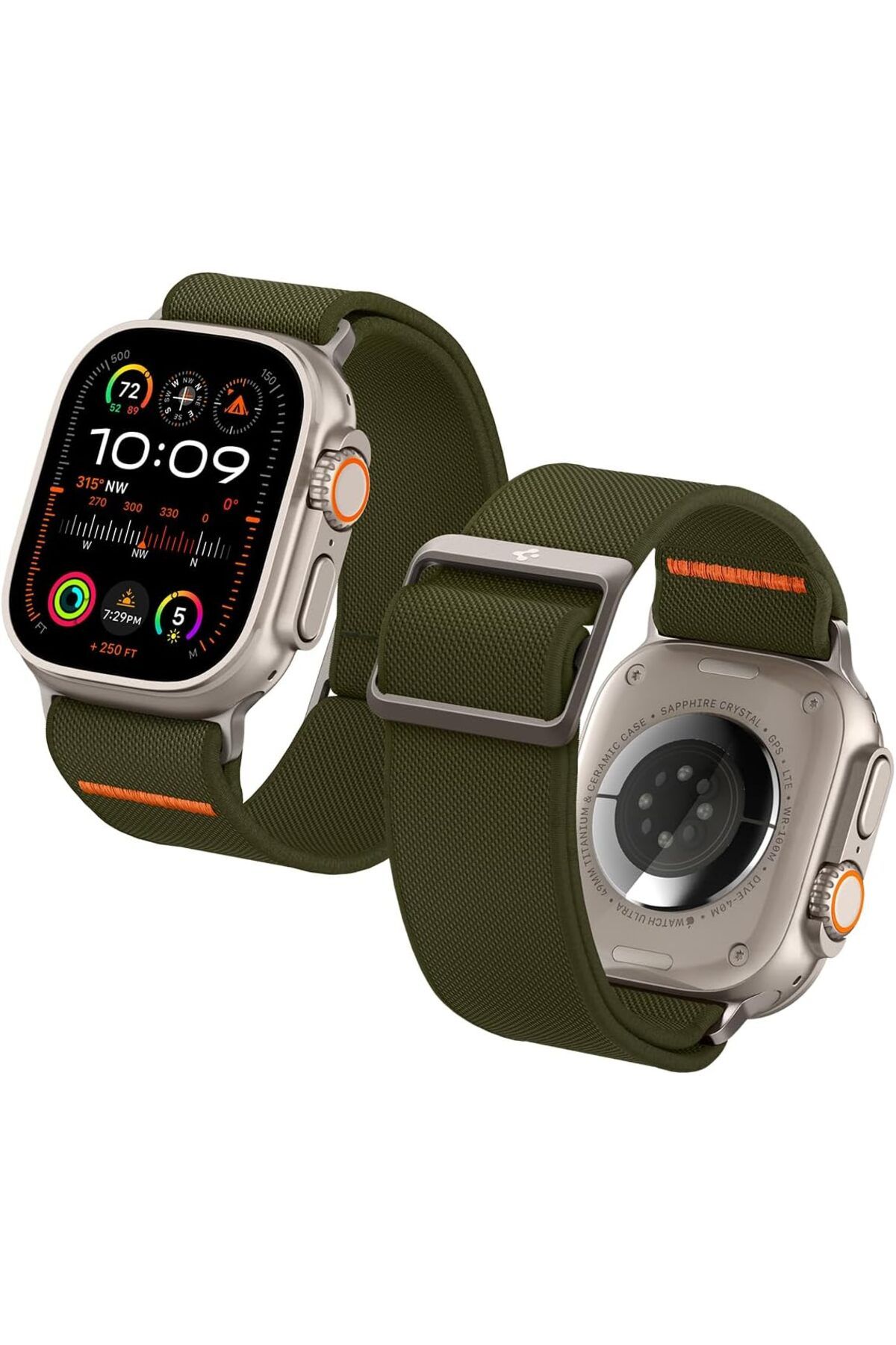 DERİK Derik Watch 49mm Ultra 2/1 - 46mm Seri 10 - 45mm Seri 9/8/7 - 44mm Seri SE2/SE/6/5/4 Kordon Kayış