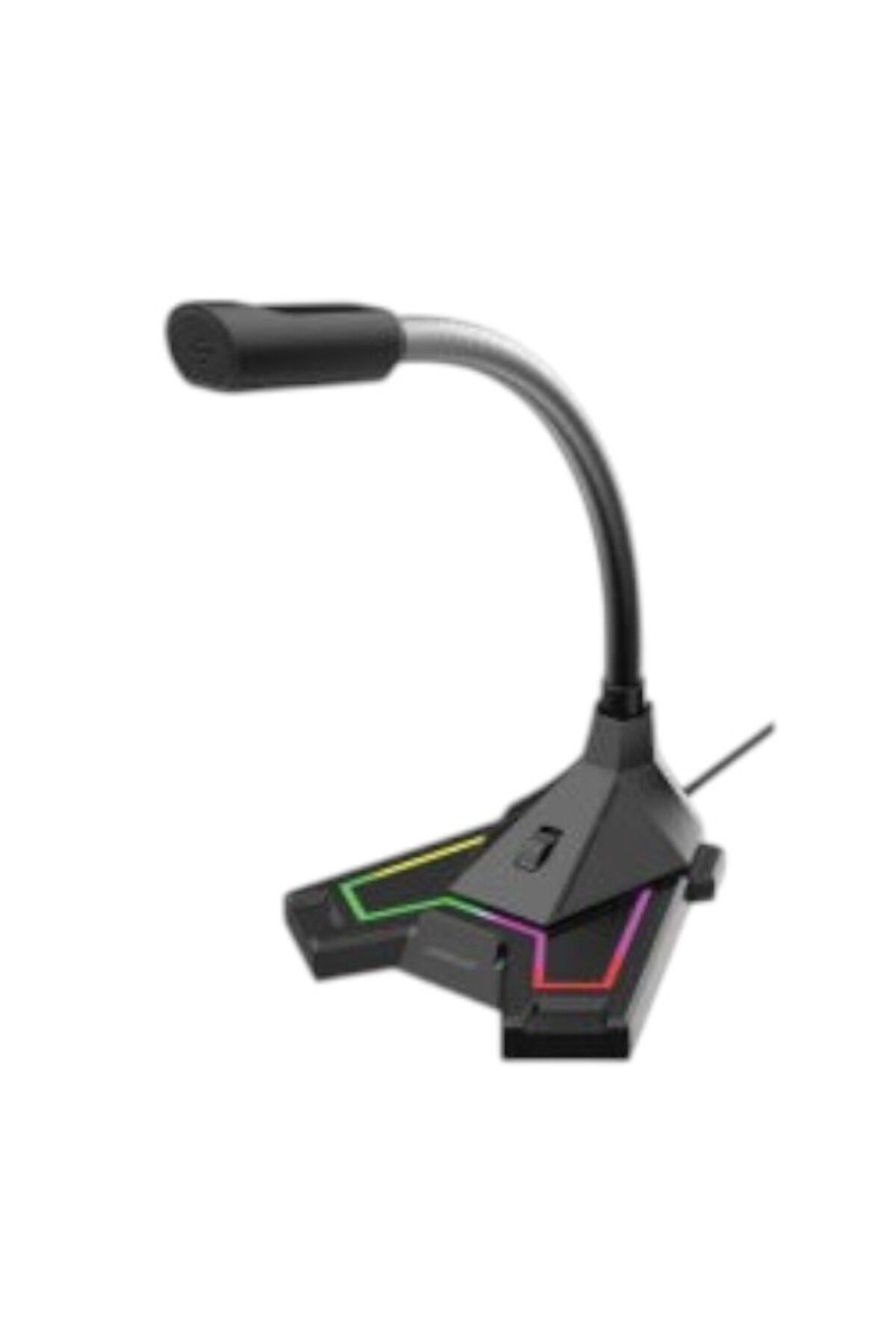 Di Aksesuar Oyuncu Mikrofonu RGB LED Aydınlatmalı