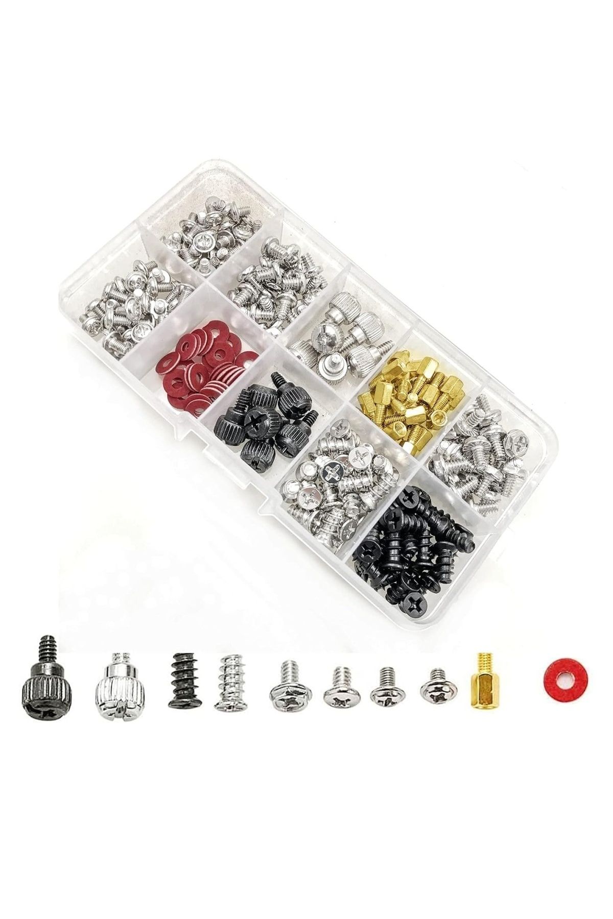 Jzk Set De 228 Șuruburi Pc Jzk, Metal, Multicolore - One Size
