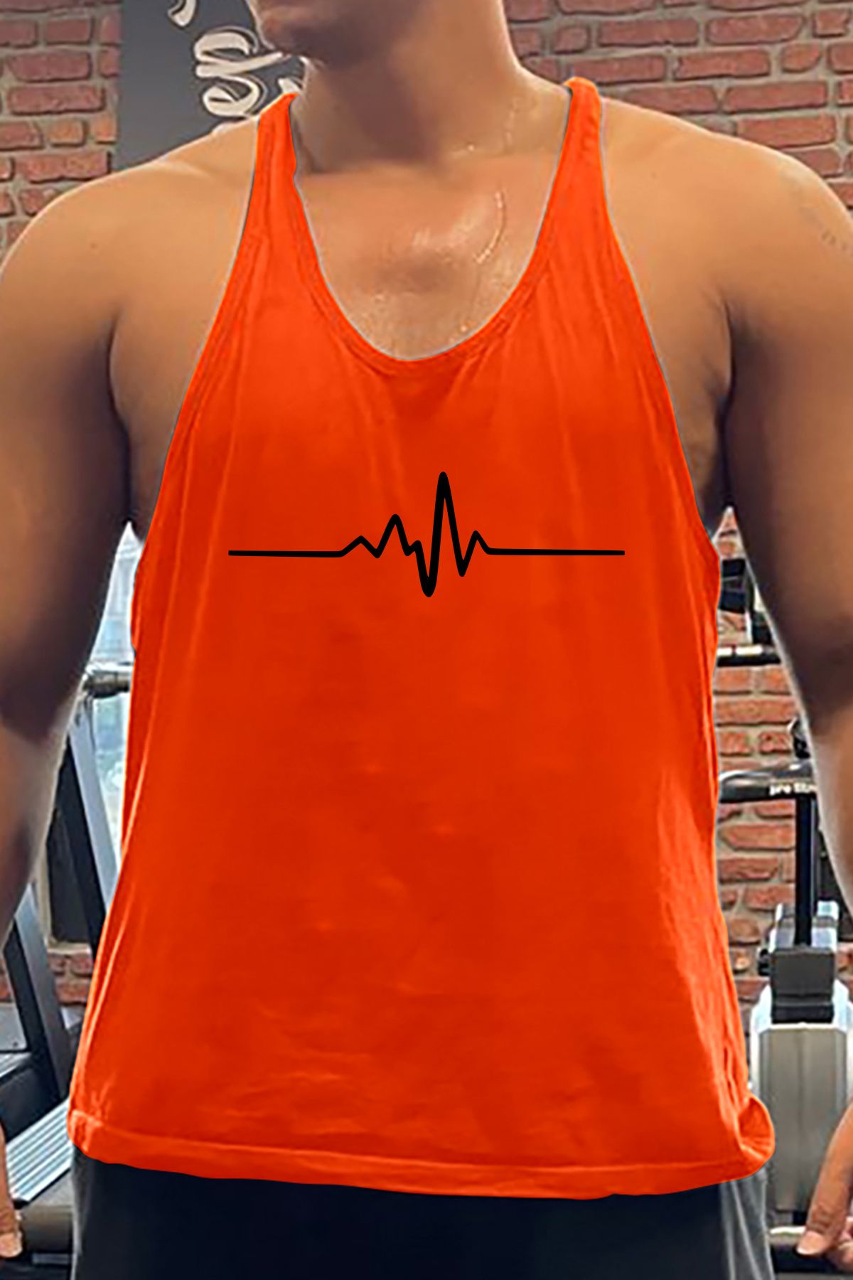 BLUU HeartAttack Gym Fitness Tank Top Sporcu Atleti