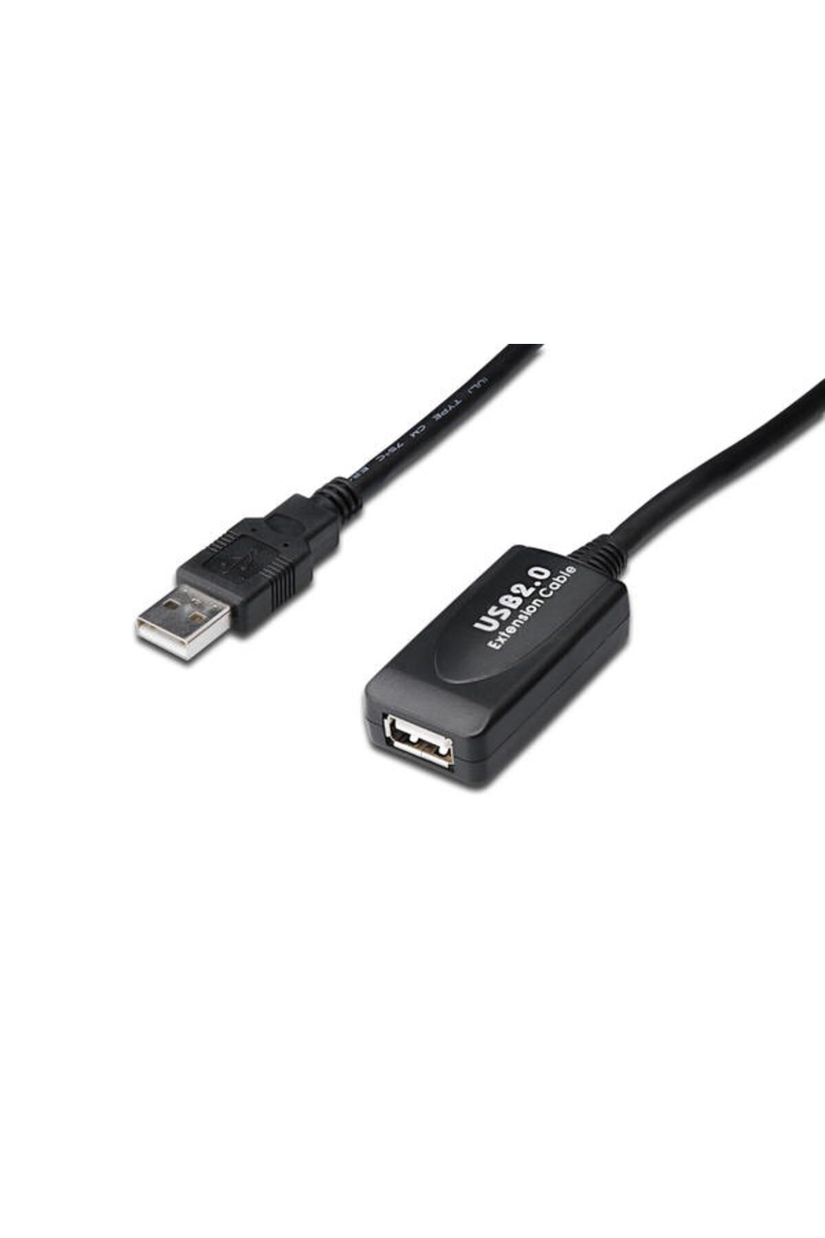 Assmann Digitus DA-73101 15 mt USB 2.0 to USB 2.0 Erkek-Dişi USB 2.0 Uzatma Kablosu