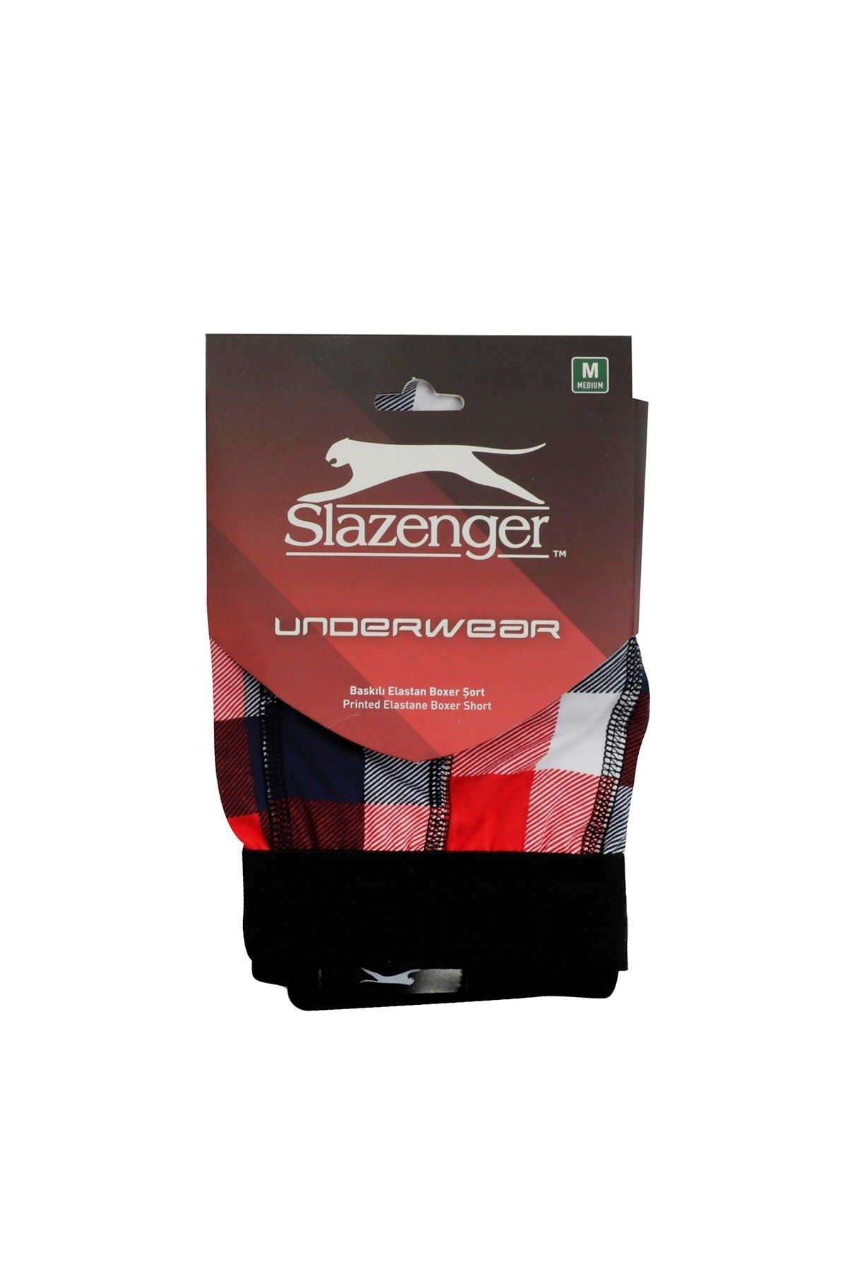 Slazenger Erkek Boxer Iç Giyim Kırmızı / Beyaz