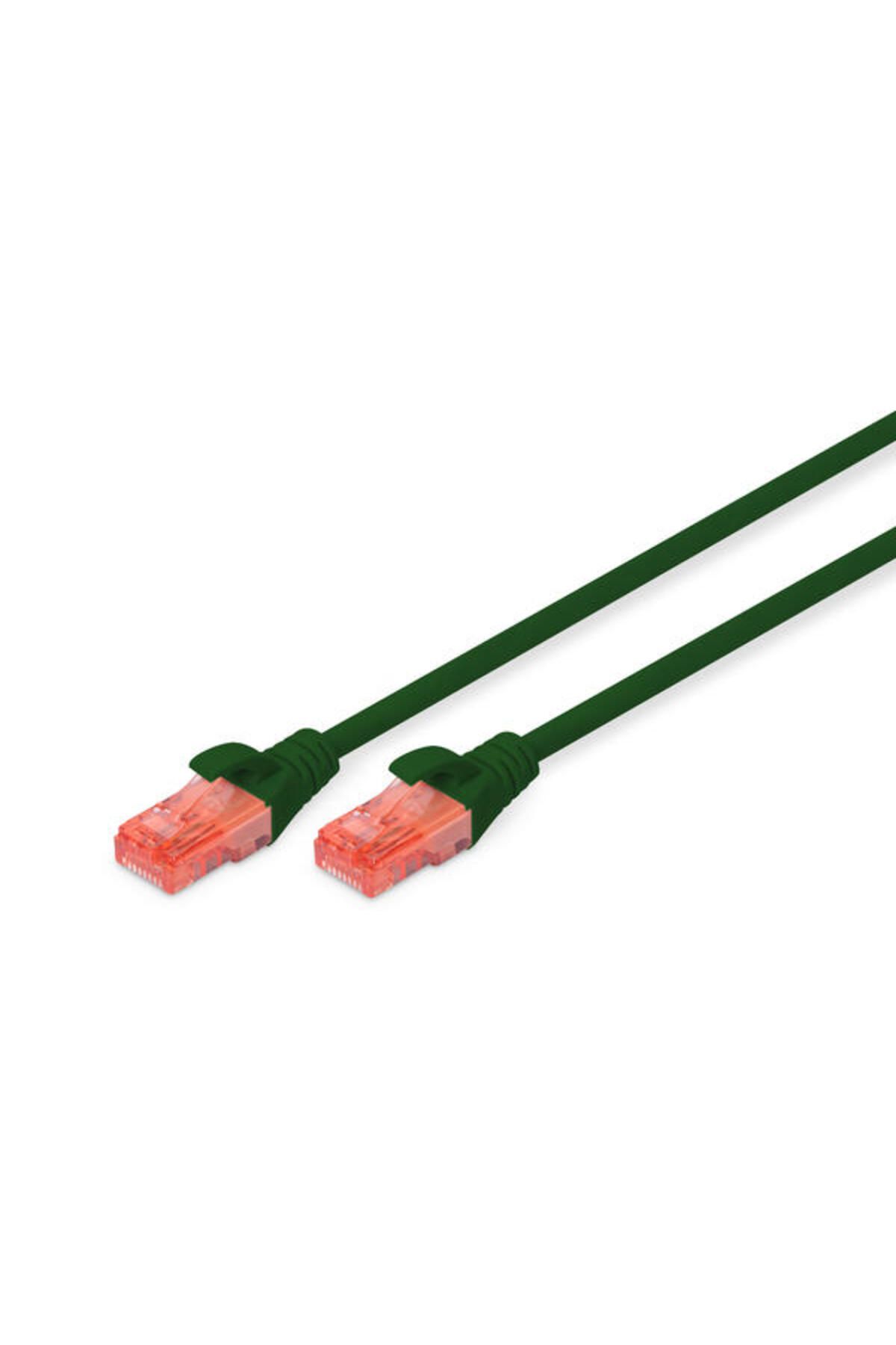 Assmann Digitus DK-1617-100/G 10 Mt U-UTP CAT6 AWG 26/7 Cu LSZH Yeşil Patch Cord Kablo
