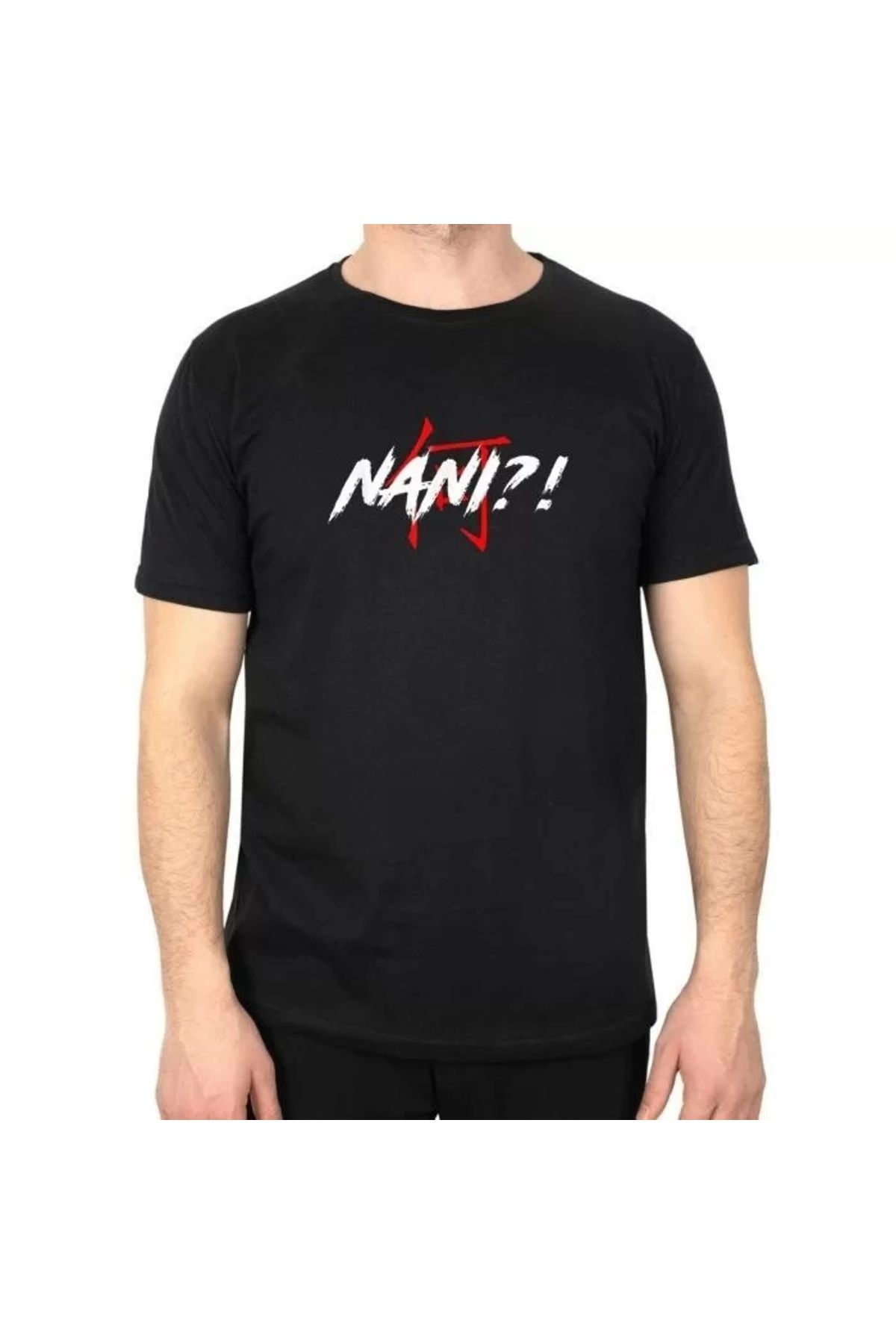 CVS Unisex Bisiklet Yaka Baskılı Oversize T-Shirt - Siyah