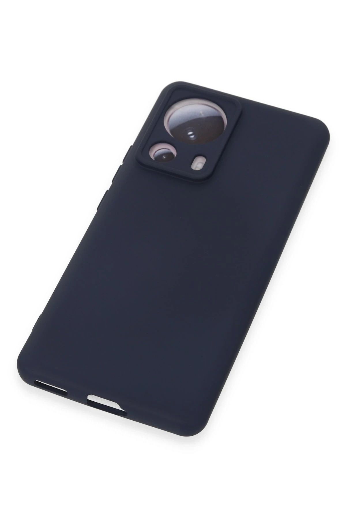 NewFace Xiaomi Mi 13 Lite Uyumlu Kılıf Nano içi Kadife Silikon - Lacivert