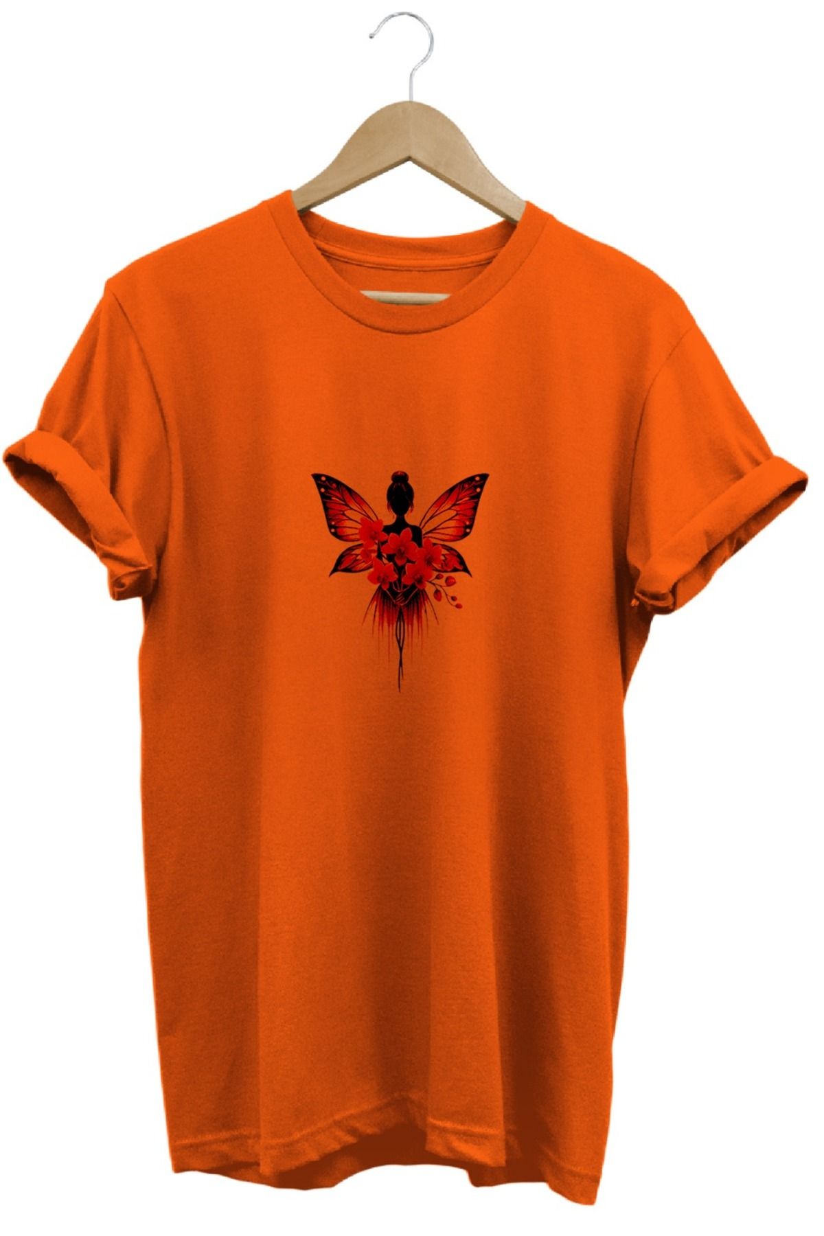 joyyfashion Melek Baskılı Tişört