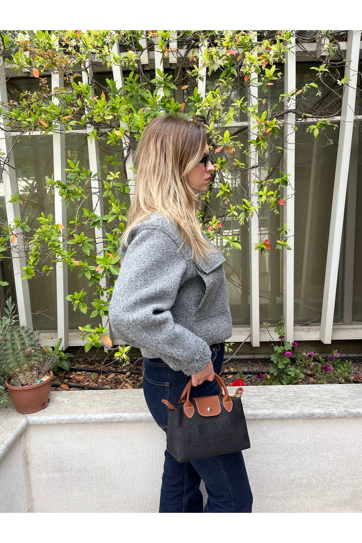 MODA Kadın Mini Hasır Çanta – El ve Omuz Askılı Yazlık Şık Model