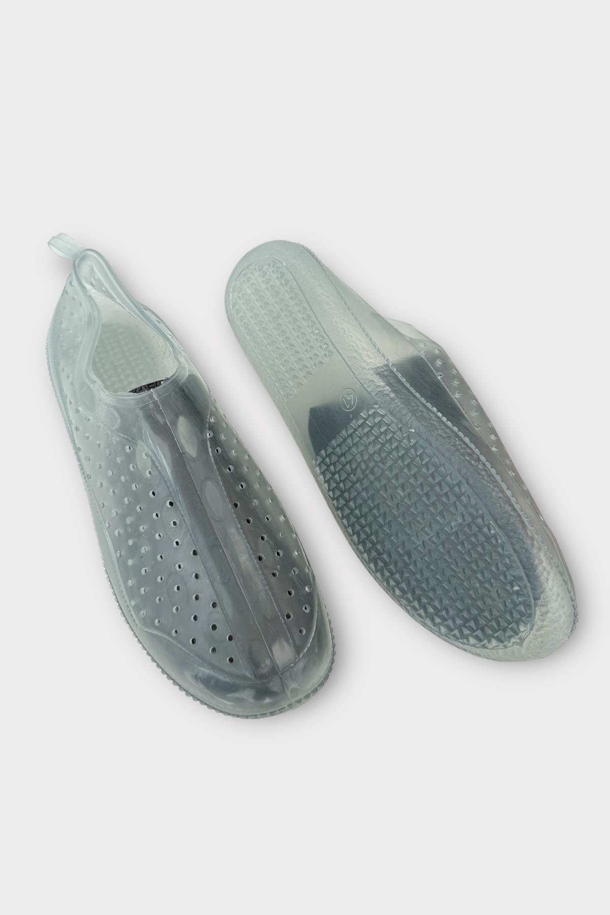 Liger Unisex Deniz Ayakkabısı Kaymaz Taban Şık Havuz Plaj Rafting Sandaleti GRİ görsel 4