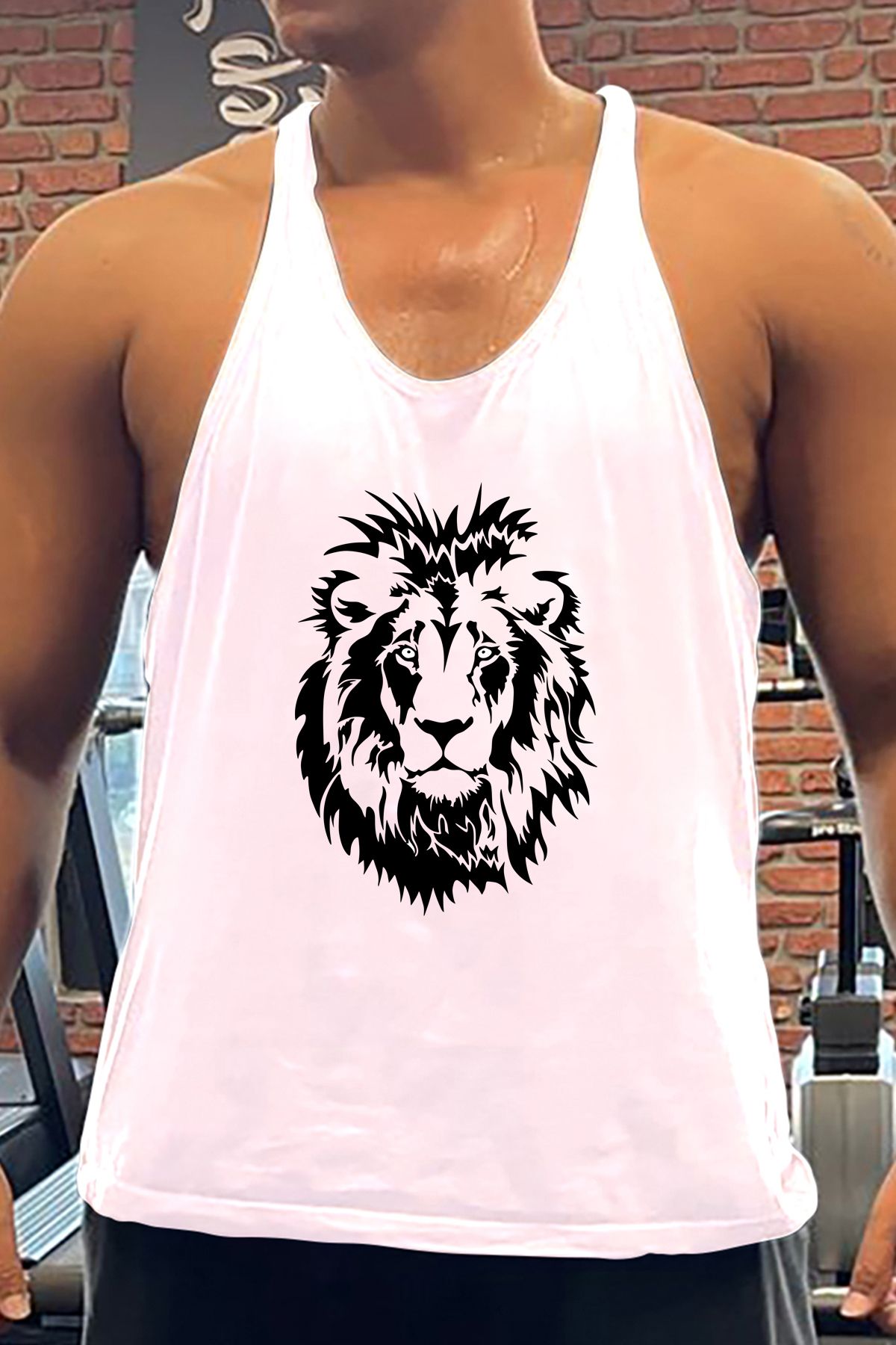 BLUU Lion Gym Fitness Tank Top Sporcu Atleti