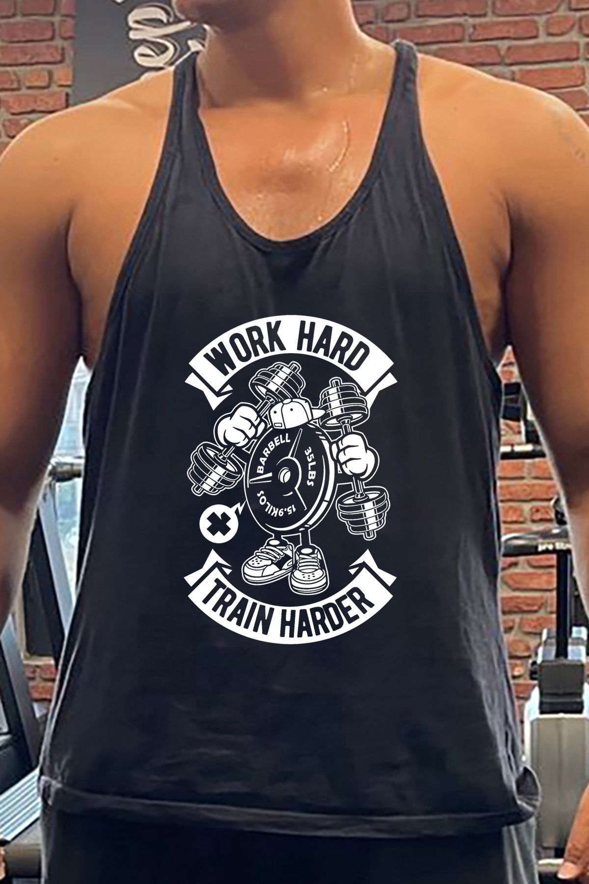 BLUU WRD Gym Fitness Tank Top Sporcu Atleti