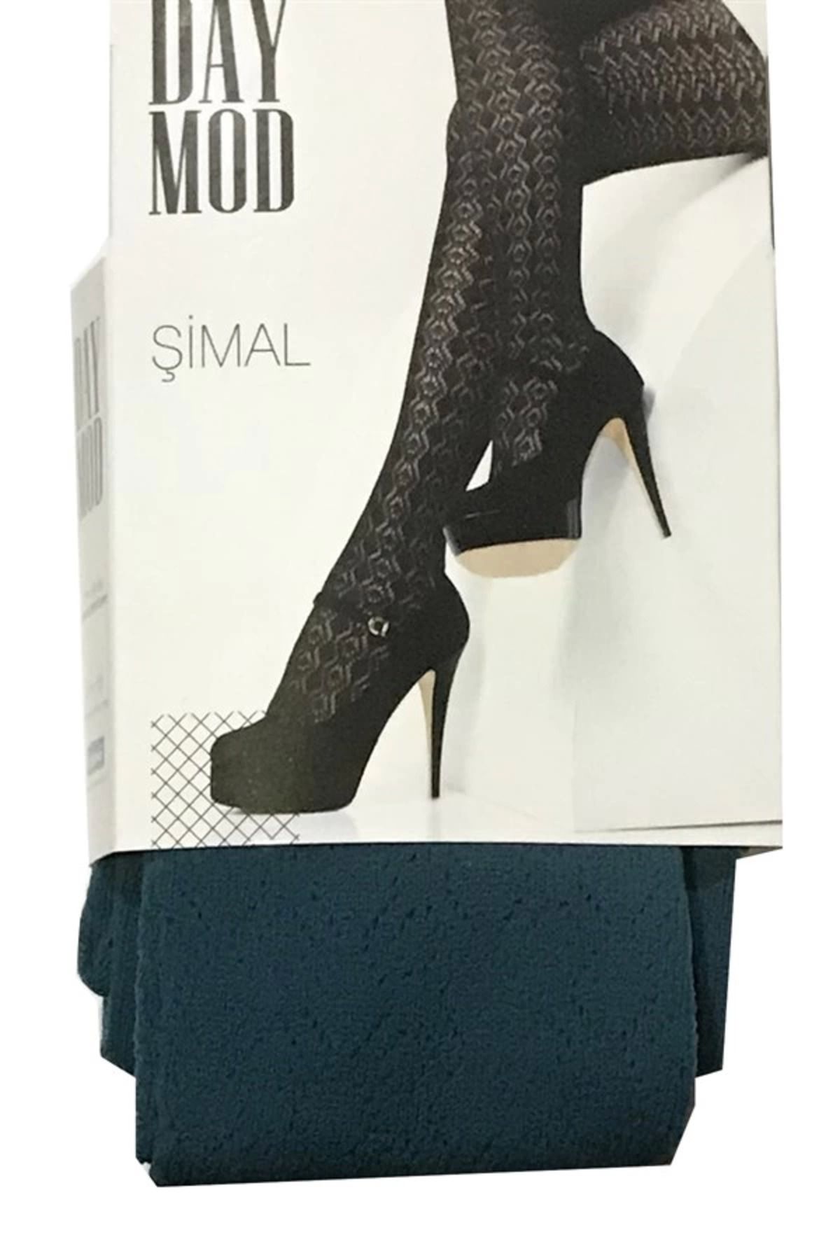 Shop58 Daymod Kadın Şimal Micro File Desenli Külotlu Çorap