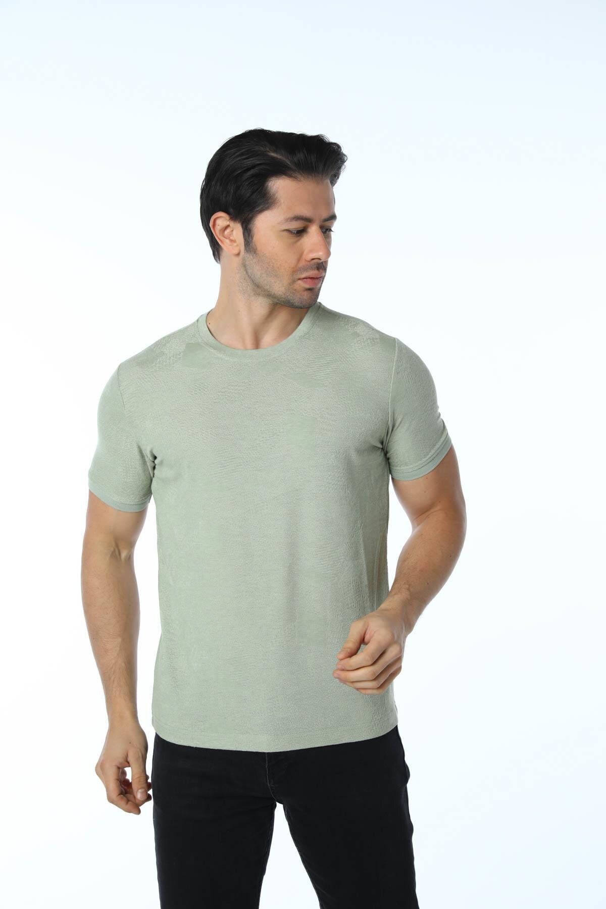 rugatchi Jakarlı Bisiklet Yaka T-Shirt