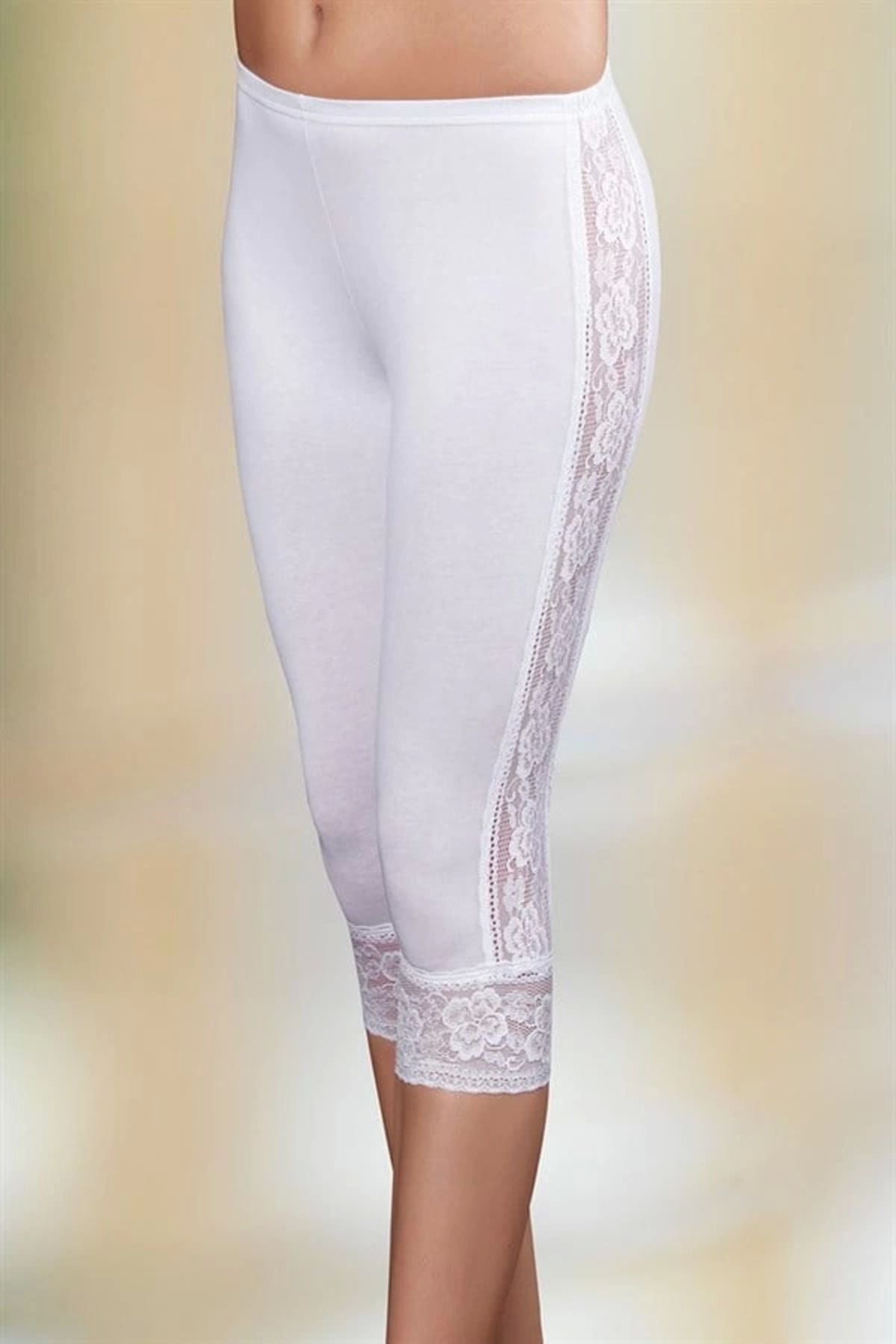 Shop58 Şahinler Yanları Ve Paça Dantelli Tayt B878