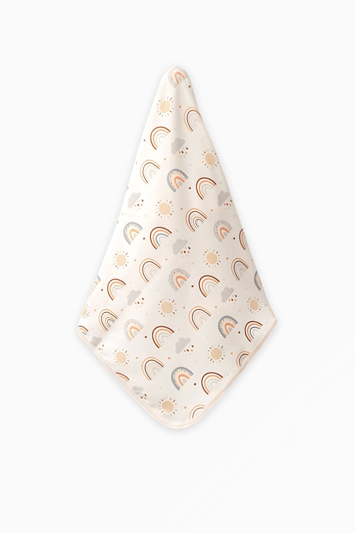 Nami Baby %100 Pamuk Gökkuşağı Desenli Bebek Battaniyesi – (80x90 cm)