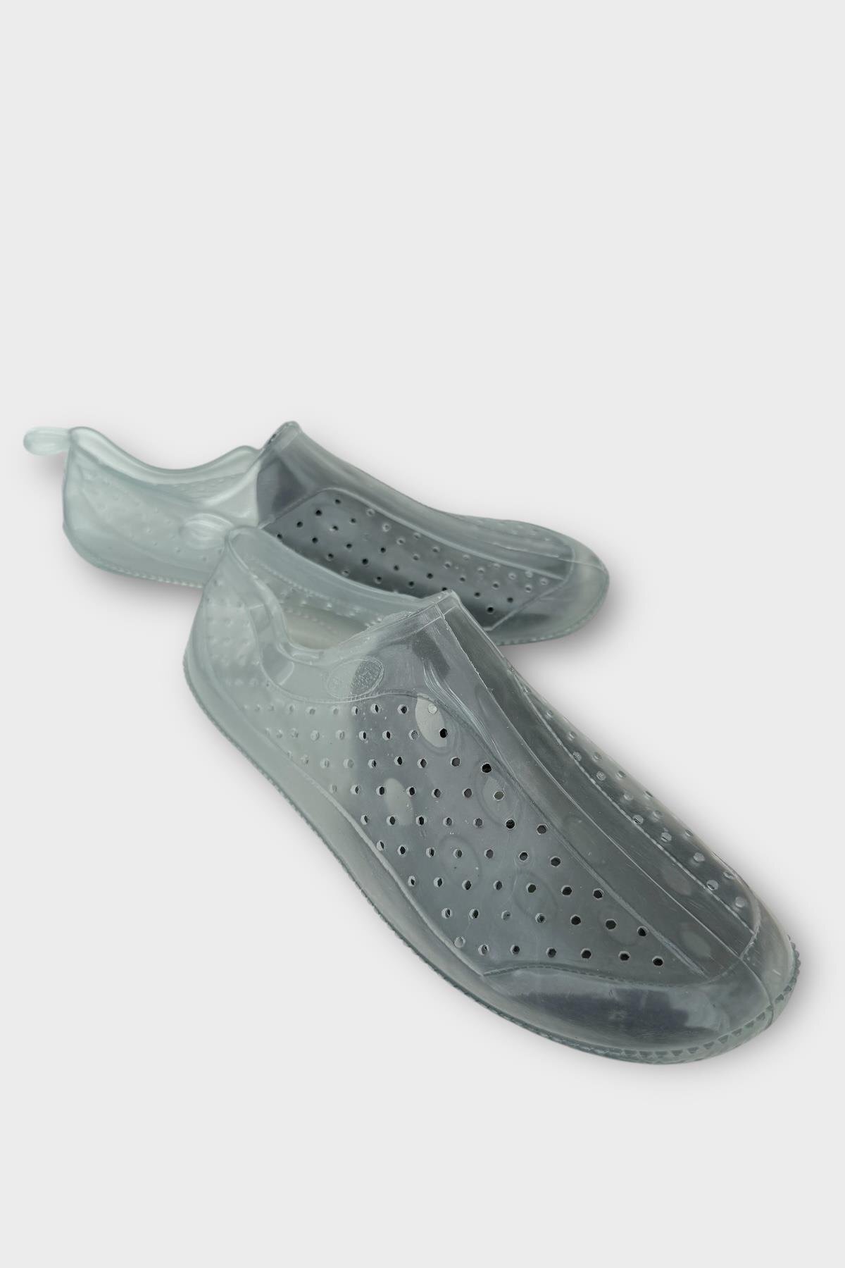 Liger Unisex Deniz Ayakkabısı Kaymaz Taban Şık Havuz Plaj Rafting Sandaleti GRİ görsel 2