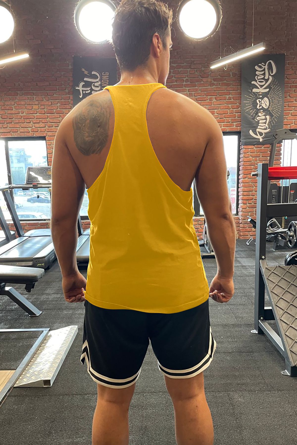 BLUU Bully Gym Fitness Tank Top Sporcu Atleti