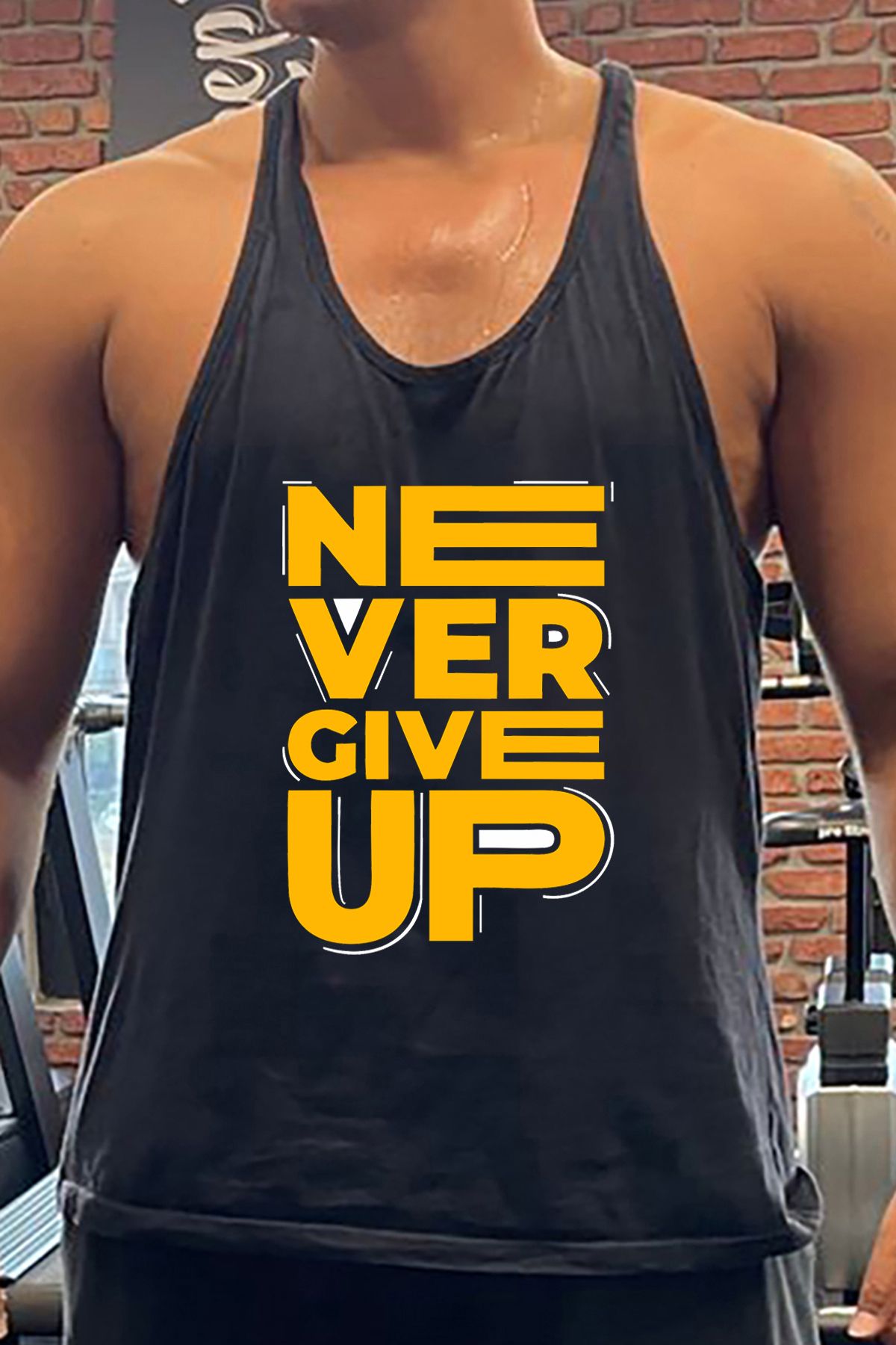 BLUU VerGi Gym Fitness Tank Top Sporcu Atleti