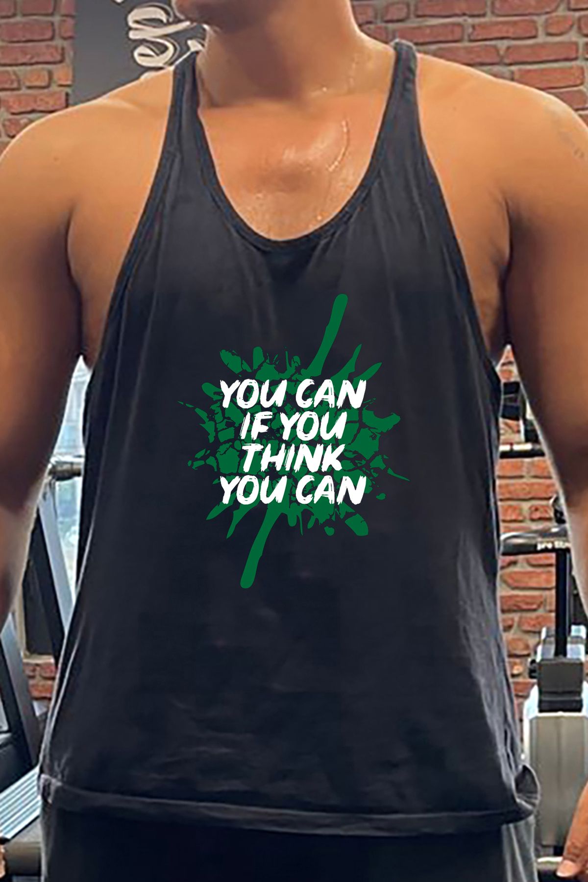 BLUU ThinkU Gym Fitness Tank Top Sporcu Atleti