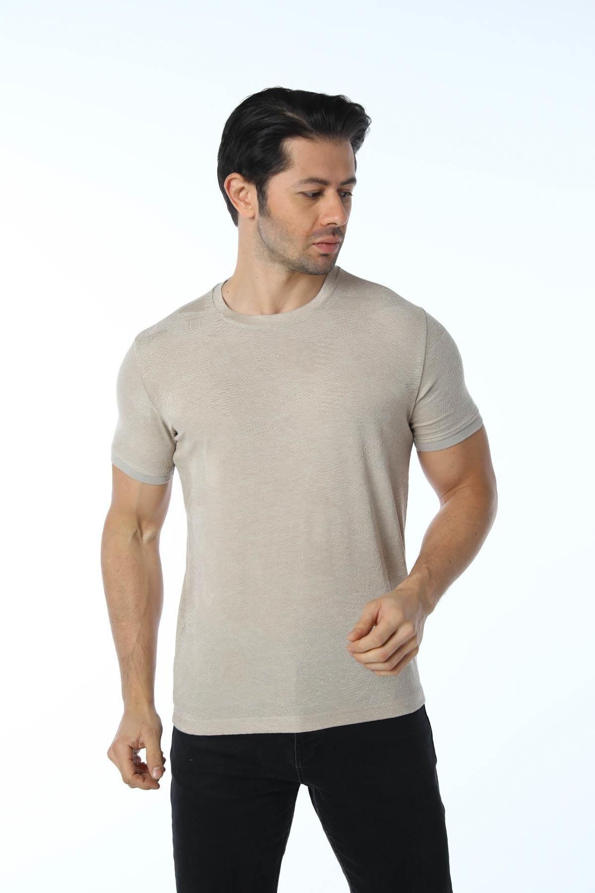 rugatchi Jakarlı Bisiklet Yaka T-Shirt