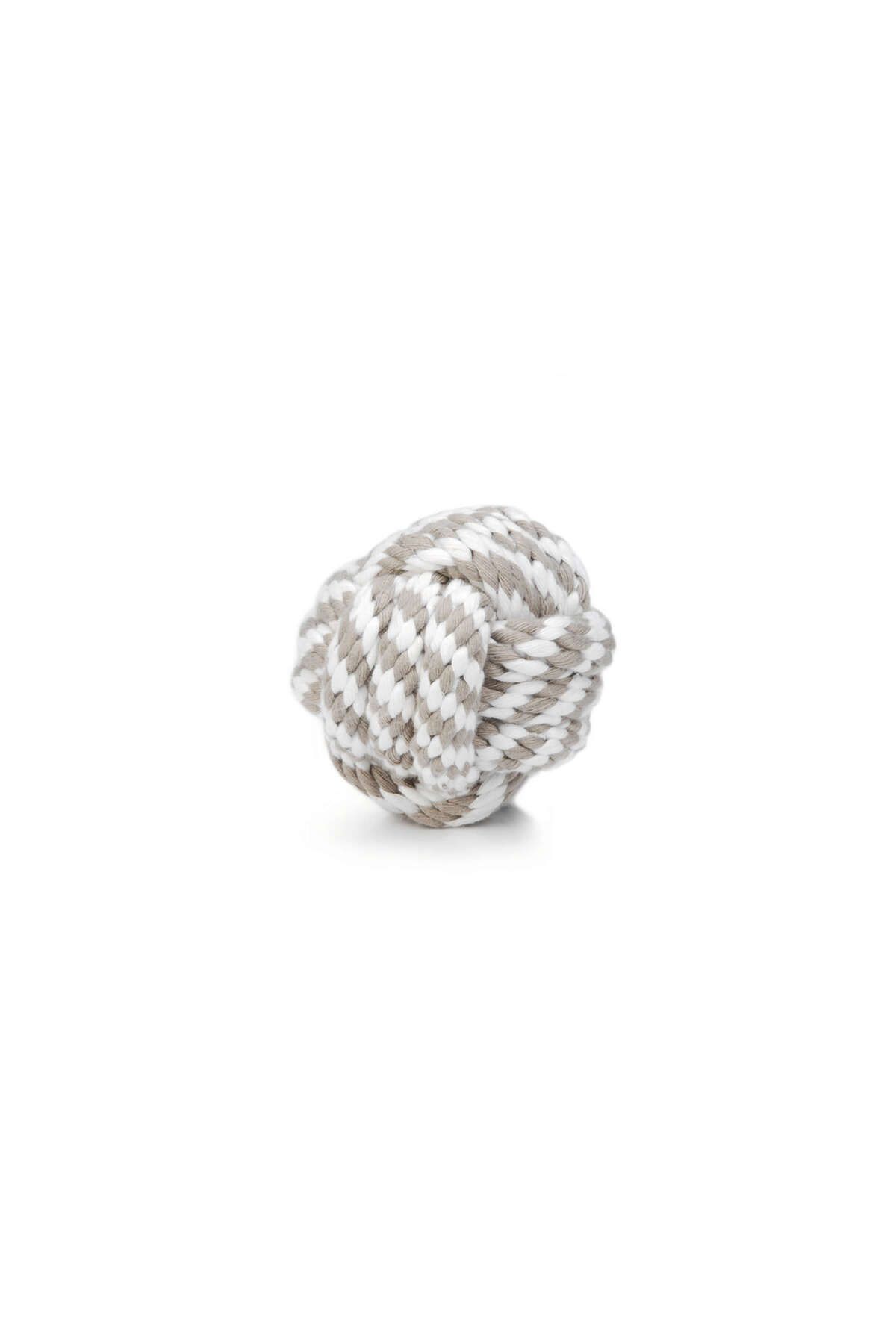 Beeztees Köpek Oyuncağı, Diş İpinden Top, Pamuk İplerden, Bej, 10cm SVLRS