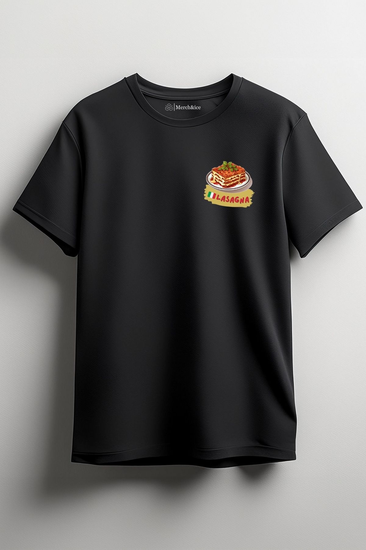 Merch&ice Lazanya İtalya Baskılı Unisex T-Shirt