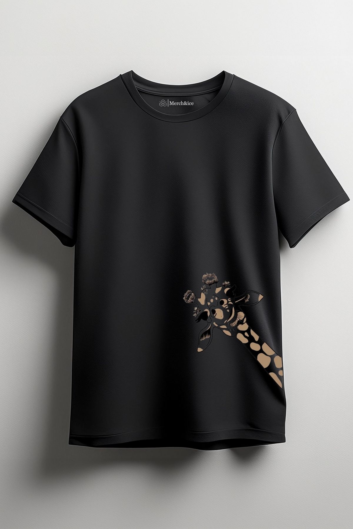 Merch&ice Görünmez Zürafa Baskılı Unisex T-Shirt