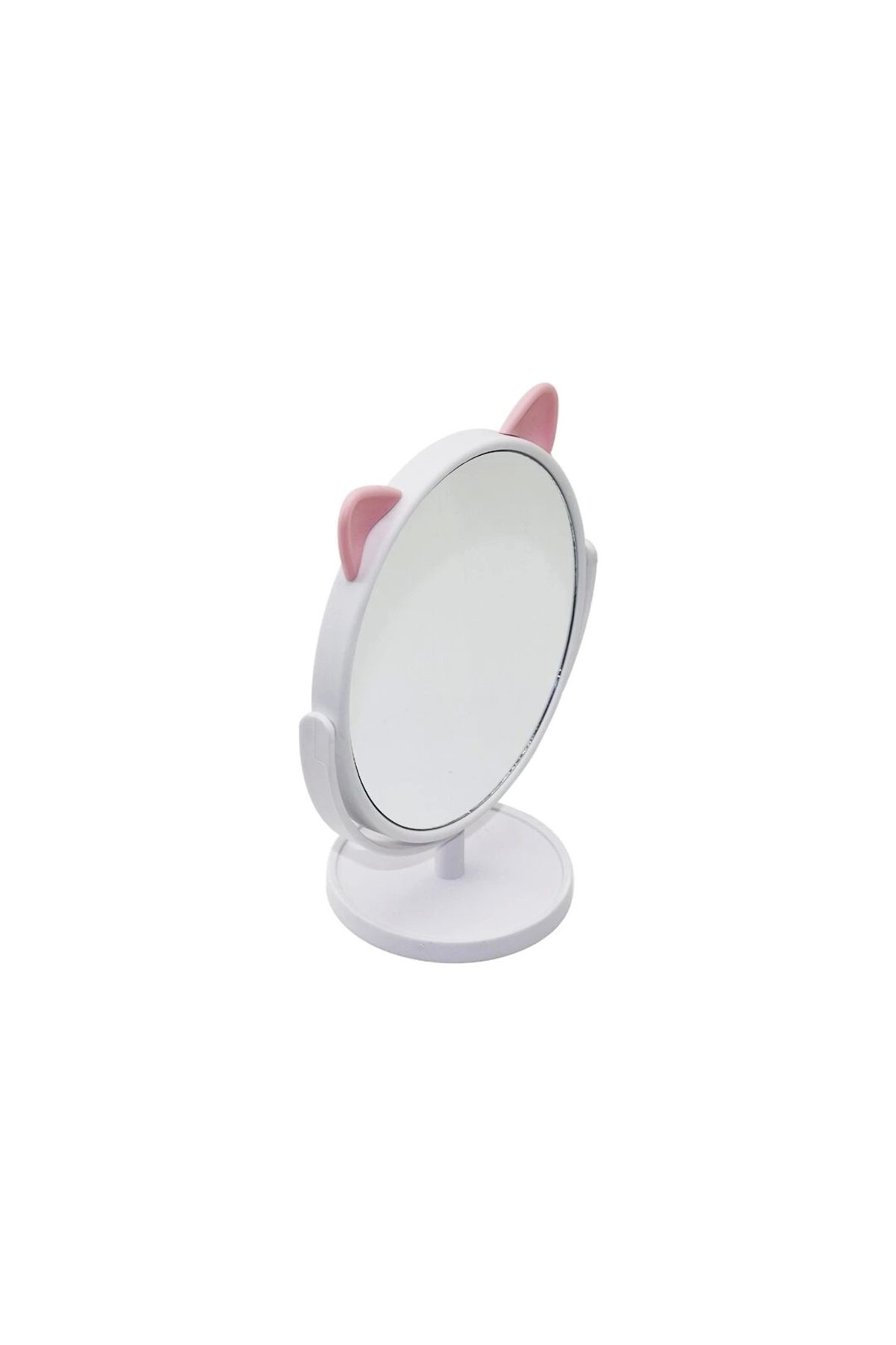 STOREMAX 15X15CM - YUVARLAK KULAKLI PLASTİK MAKYAJ AYNASI (5047)