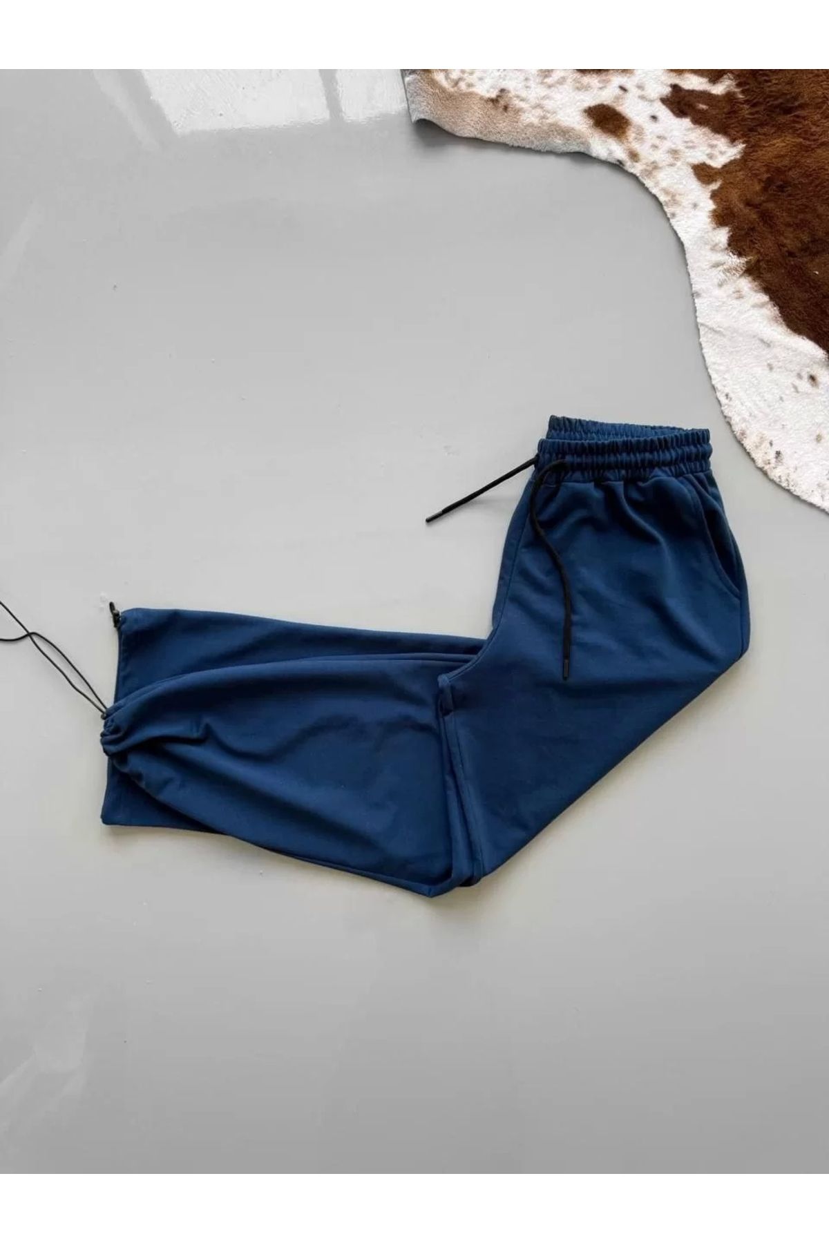 CVS İki İplik Kumaş Baggy Alt Esofman - Turkuaz