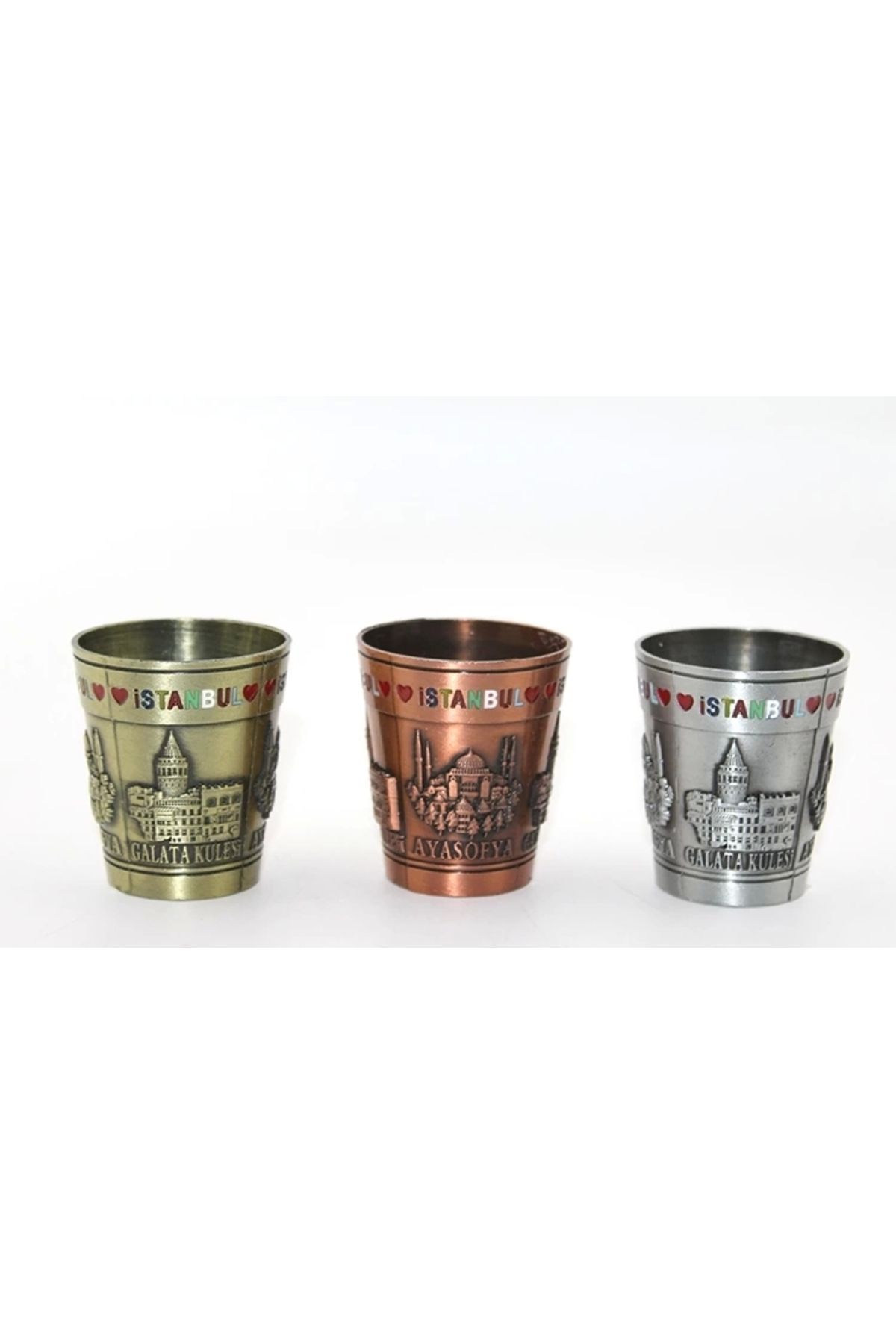 YNT İthalat Metal İstanbul Yöresel Shot Bardak Alk3353