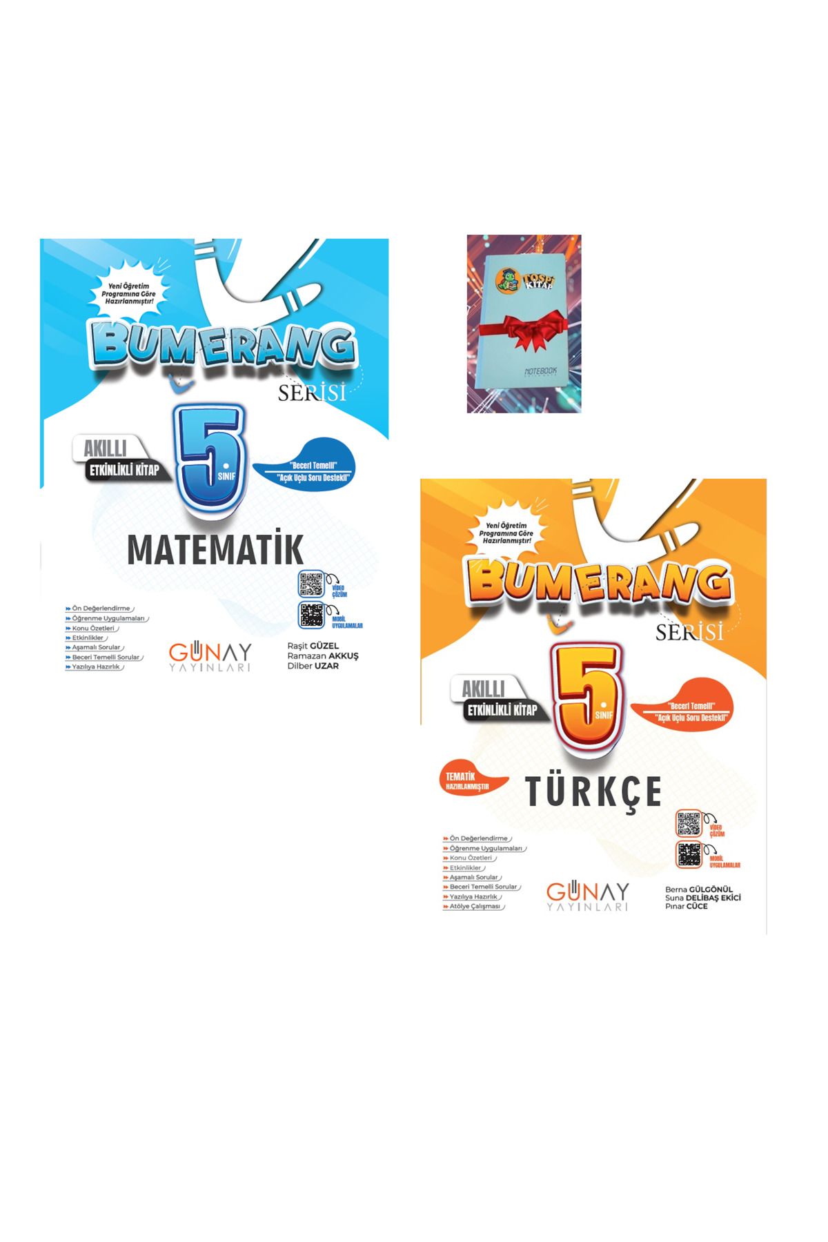 Günay Yayınları 5. SINIF BUMERANG SERİSİ TÜRKÇE + MATEMATİK AKILLI ETKİNLİKLİ YENİ MÜFREDAT(NOT DEFTERİ HEDİYE)
