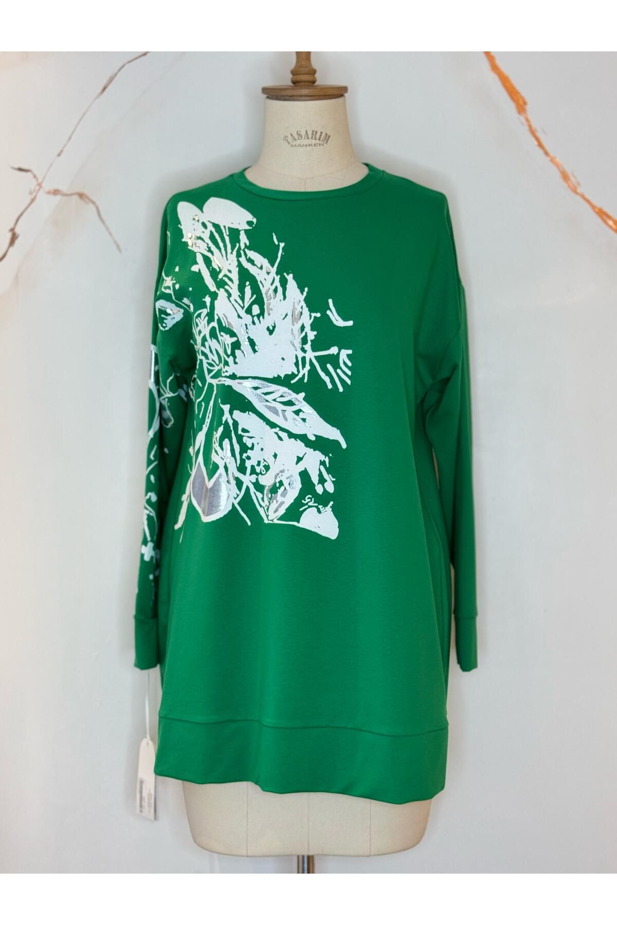 Mymood GÜMÜŞ VARAK BASKILI SWEATSHIRT
