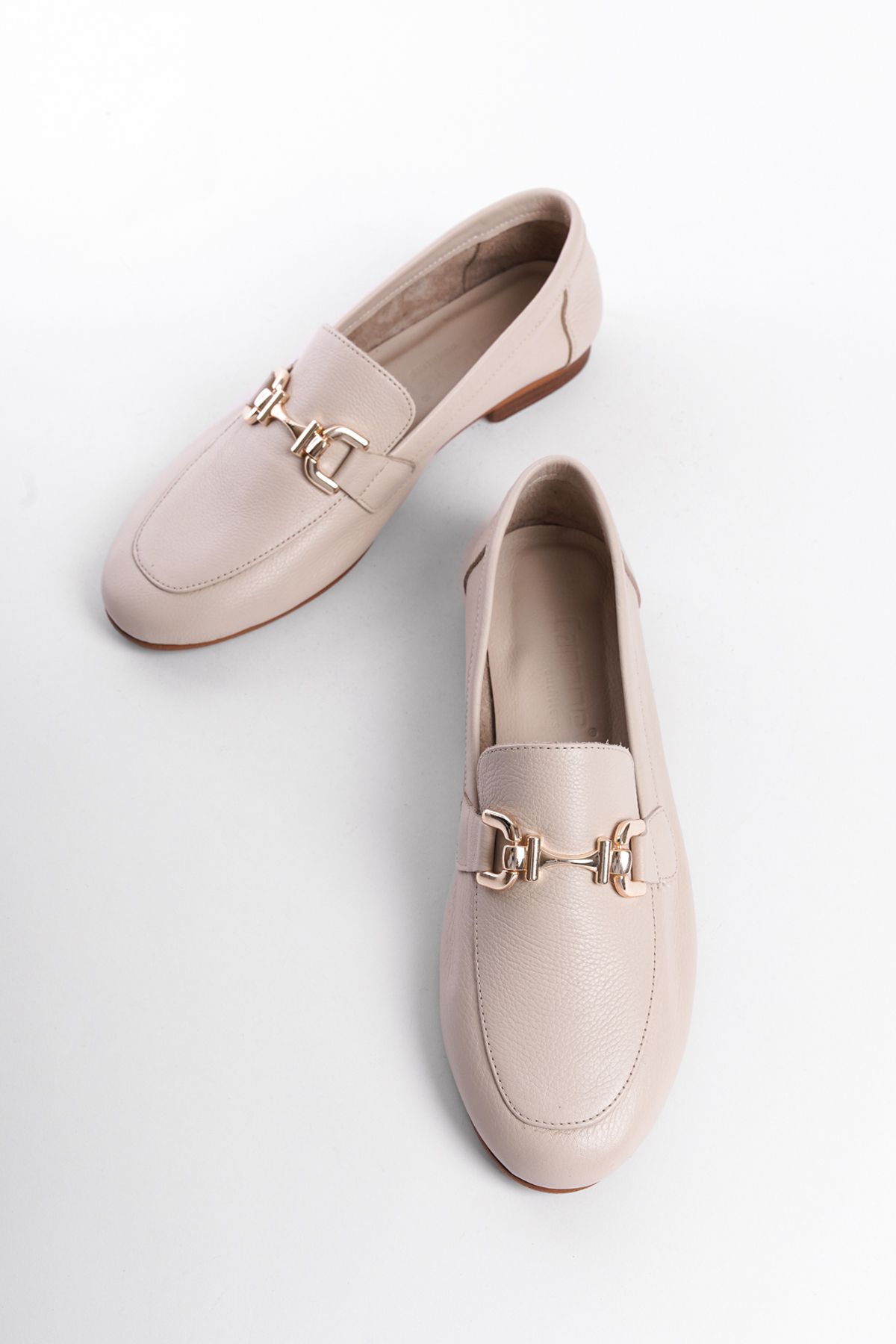 لوفر نود زنانه چرمی واقعی Loafer اورجینال Capone Outfitters